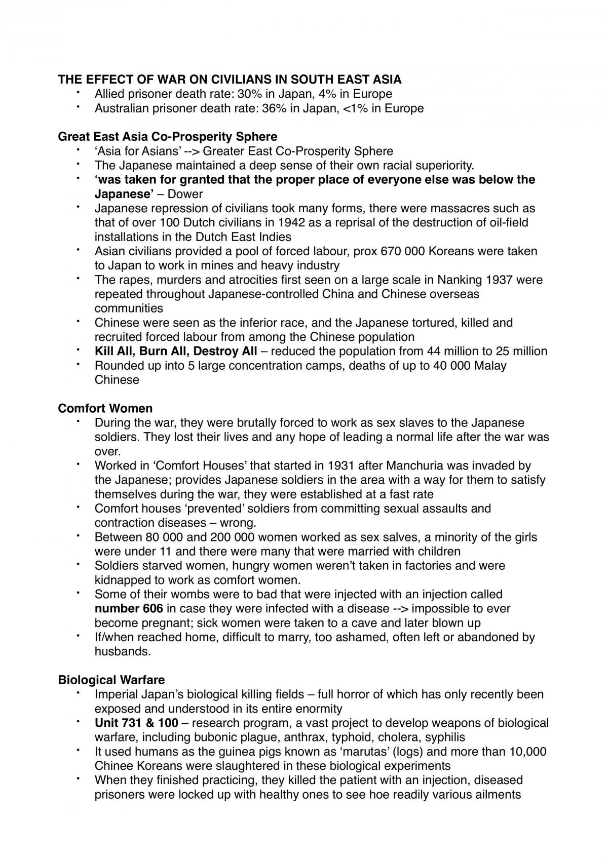 Conflict in the pacific complete notes - Page 19