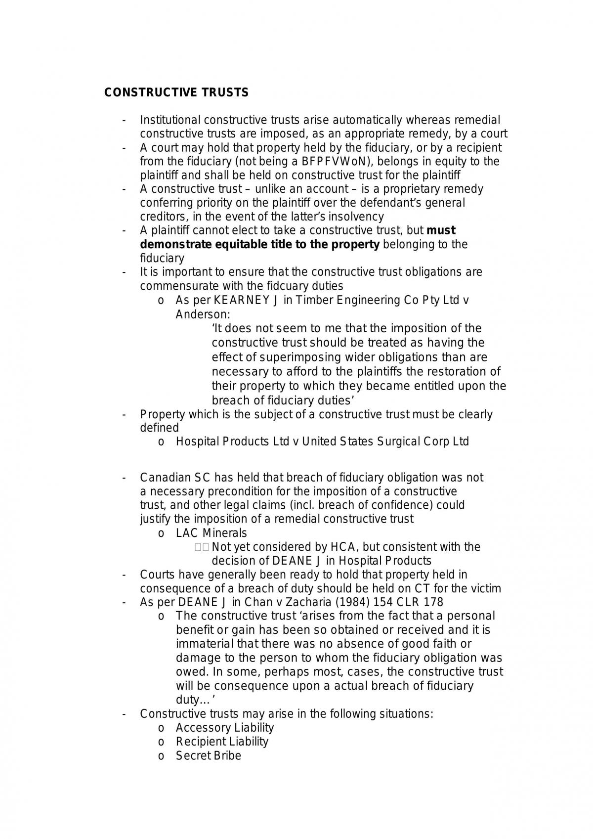 Topic 4 Fiduciary Remedies - Page 13