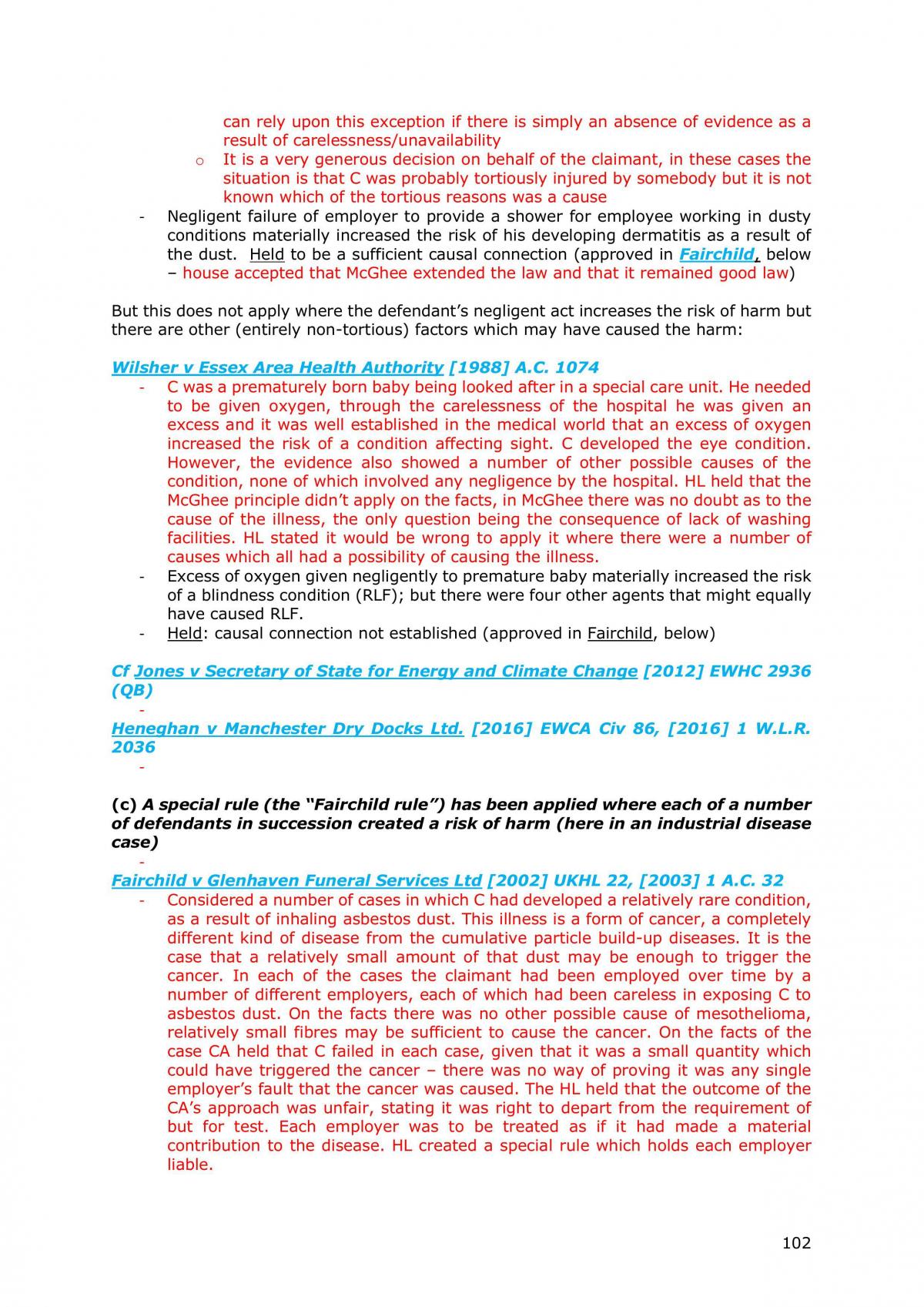 Tort Law Full Detailed Notes - Page 102