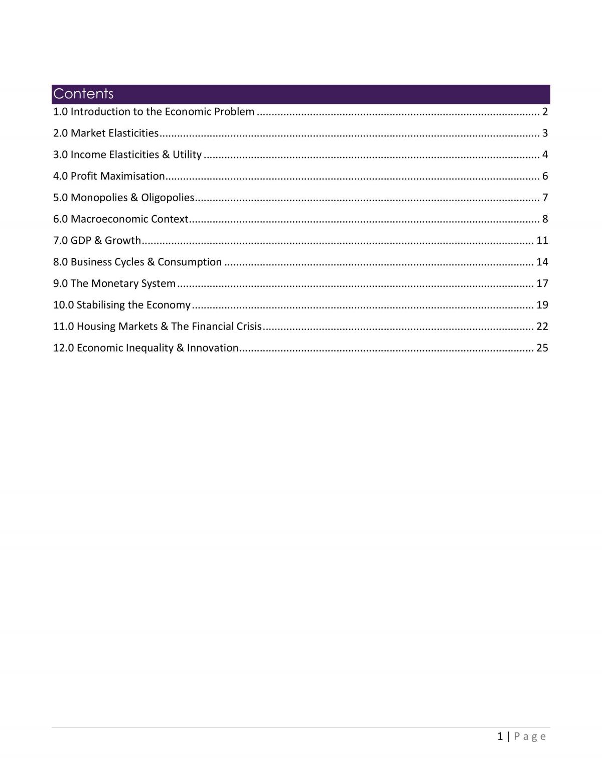 Economics I Complete Study Notes - Page 2