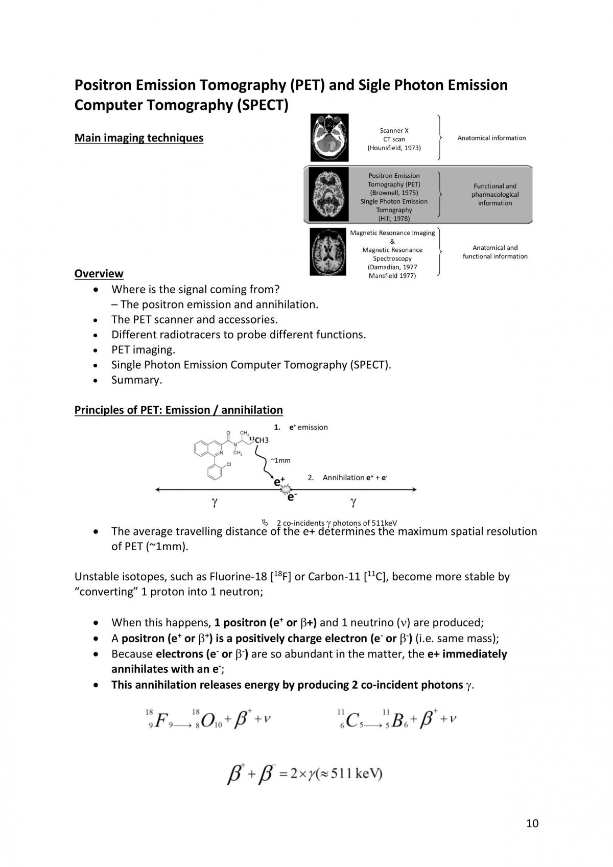 Imaging in Biomedical Research revision notes - Page 10