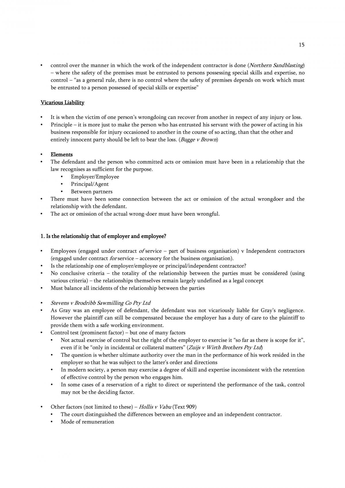 Torts Notes - Page 15