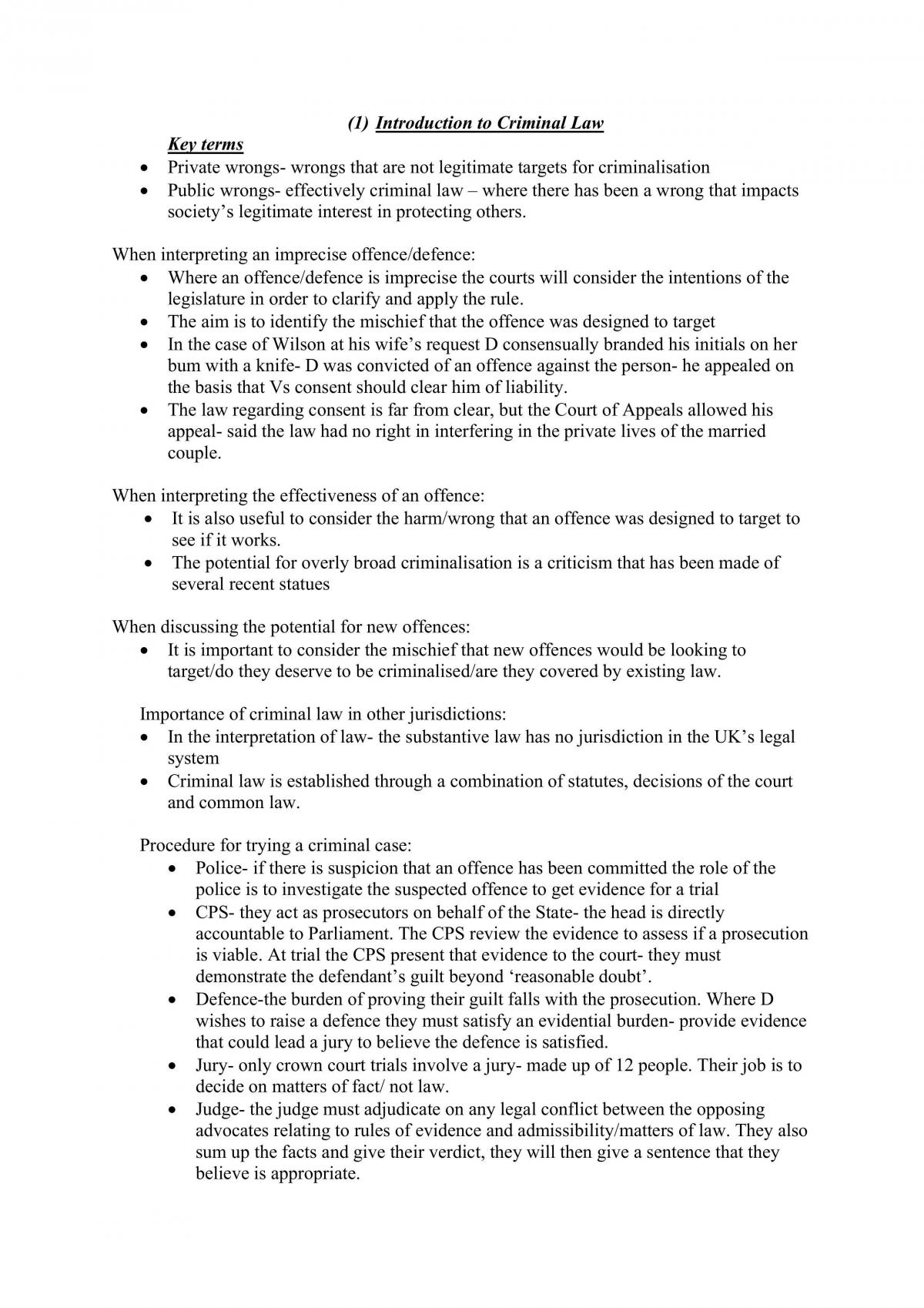 Criminal Law Notes  - Page 2