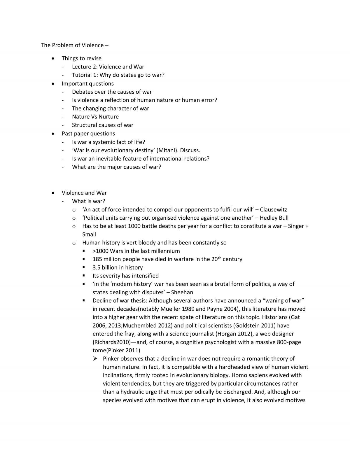 International Security, Interdependence and Organisation Revision Notes - Page 2