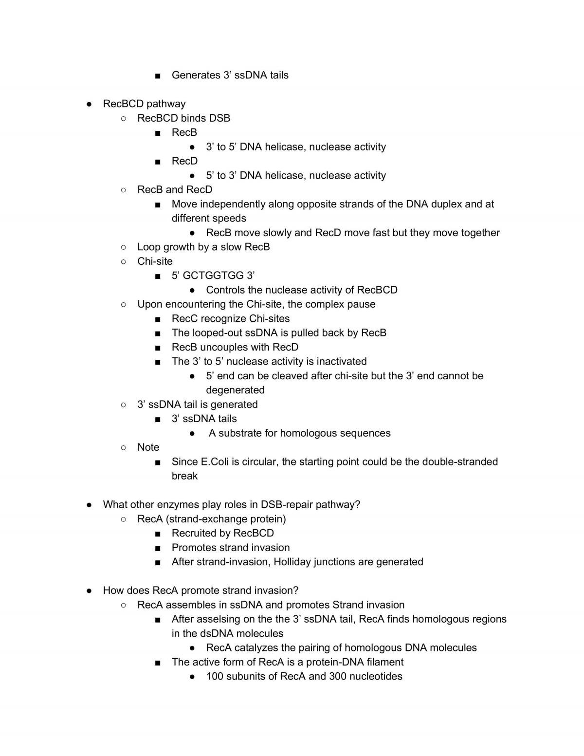 BIO 372 Molecular Biology Study Notes - Page 25