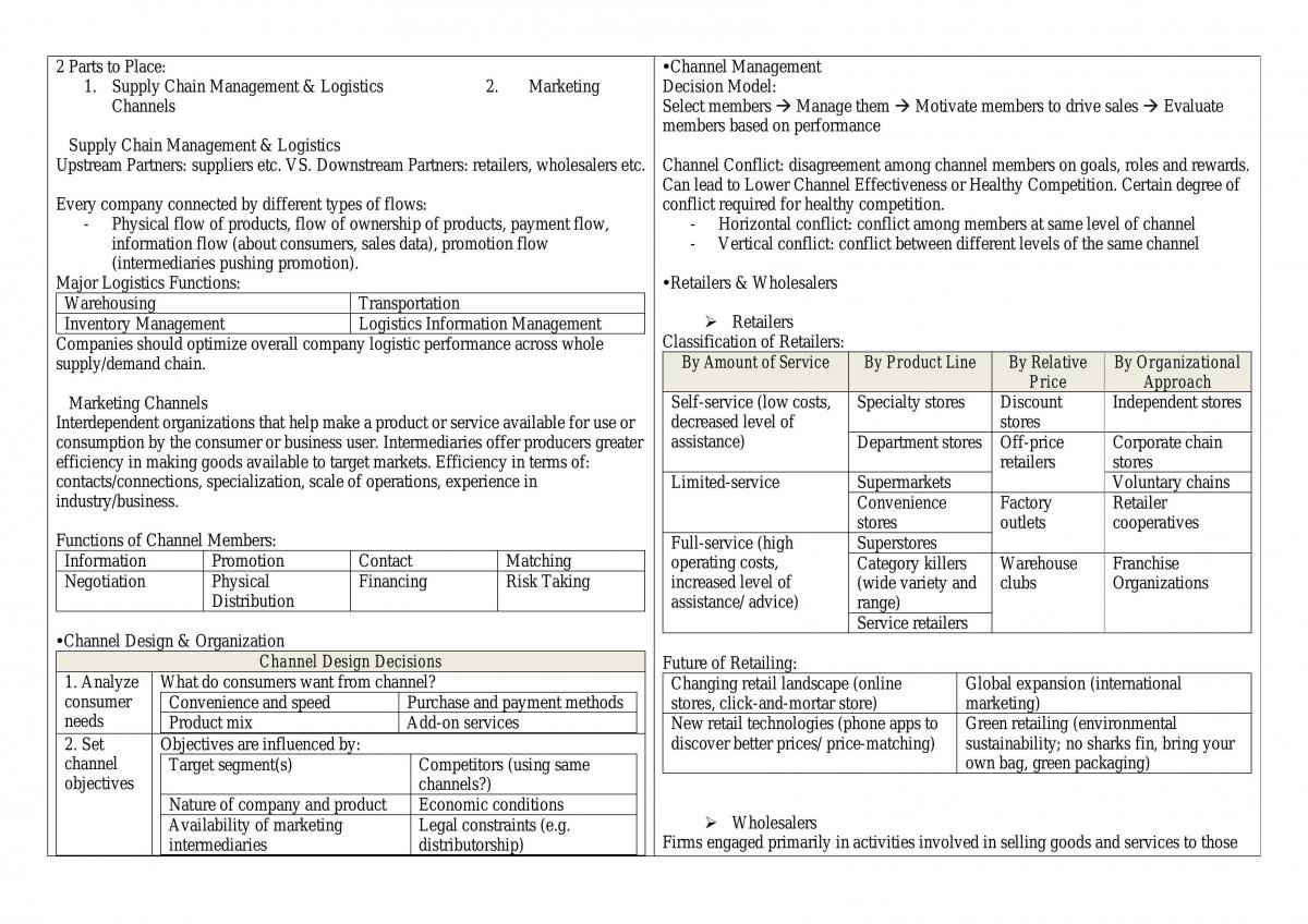 Marketing AB1501 Notes - Page 14