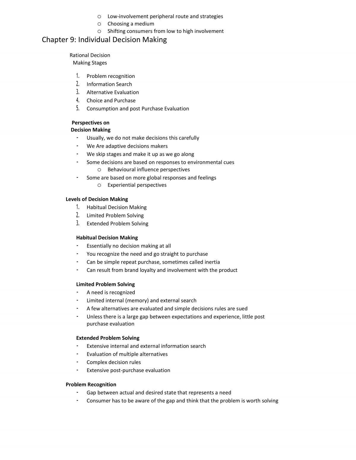 Consumer BehaviourEntire Course Notes - Page 16