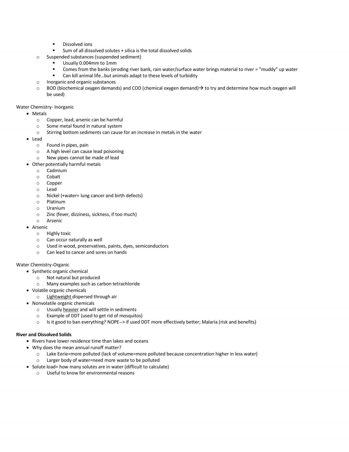 Water and the Environment Full Course Notes - Page 17