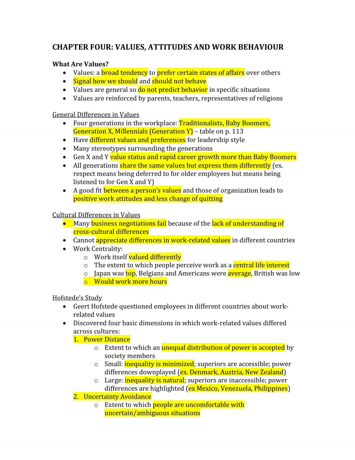 Organizational Behaviour Full Notes  - Page 22