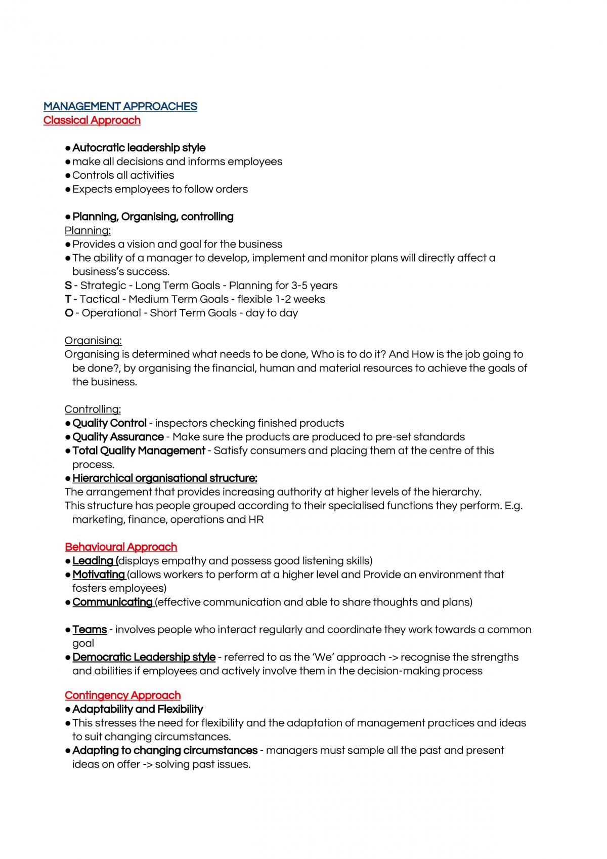 Business Studies Notes - Preliminary Exam  - Page 14
