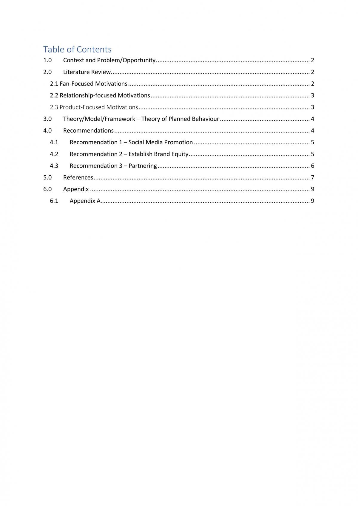 Consumer Behaviour Report – Sporting Attendance - Page 2