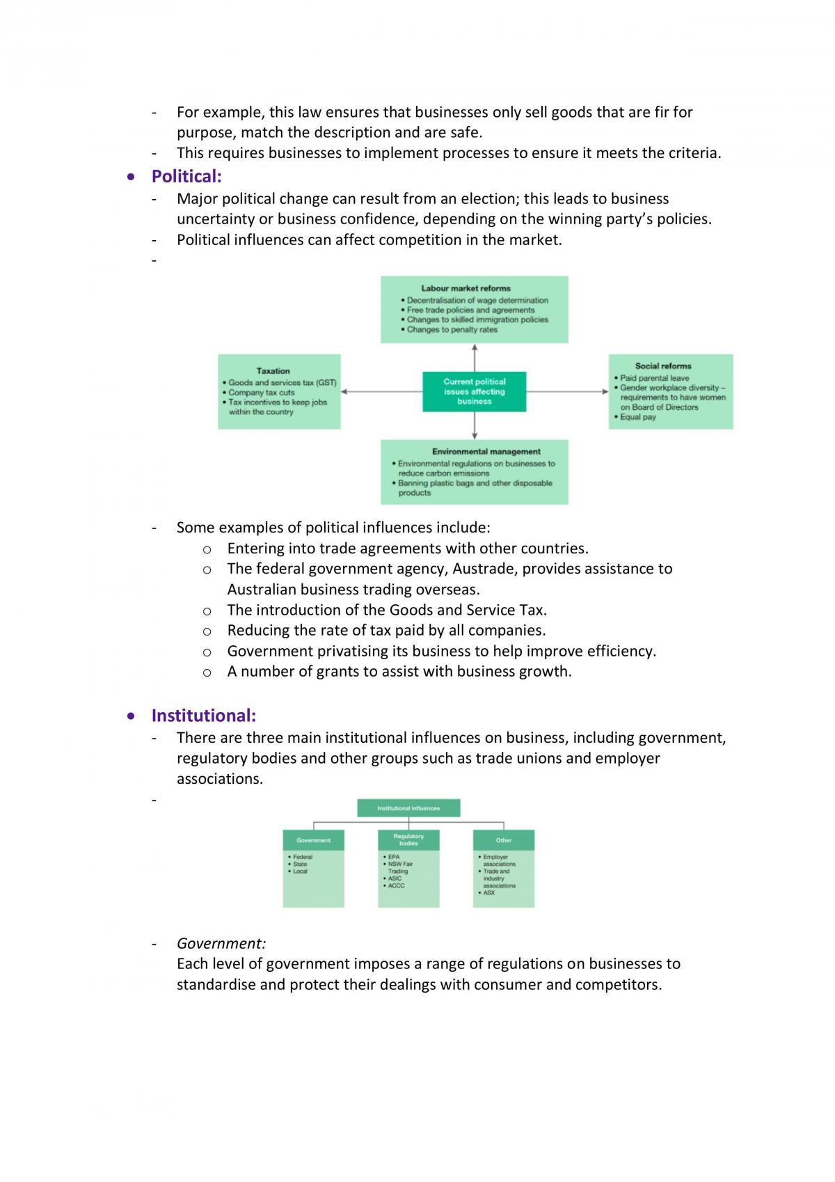 9.1 Nature of Business Notes (Business Studies Year 11) - Page 18
