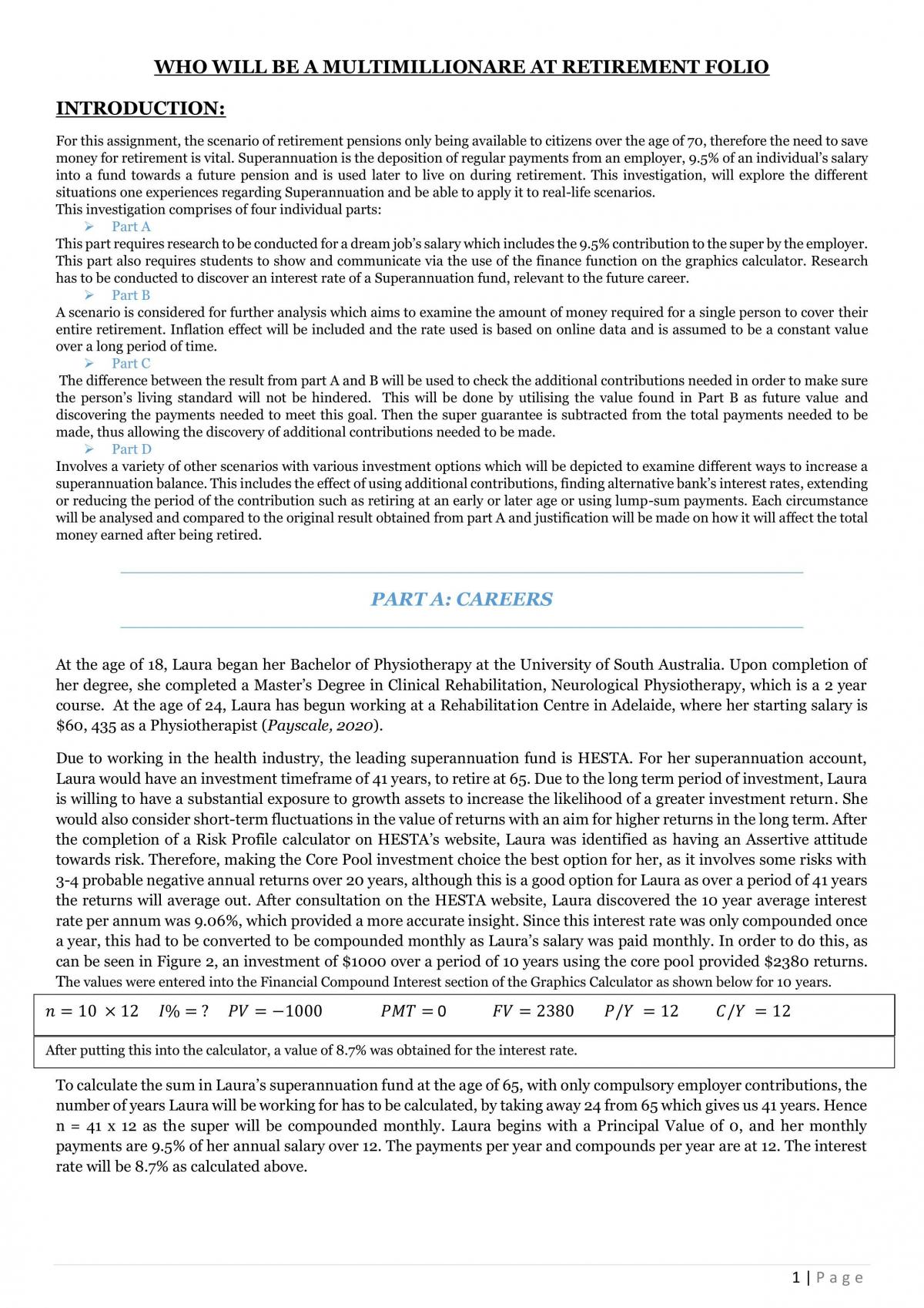 Who Will Be A Millionaire At Retirement Folio - Page 2