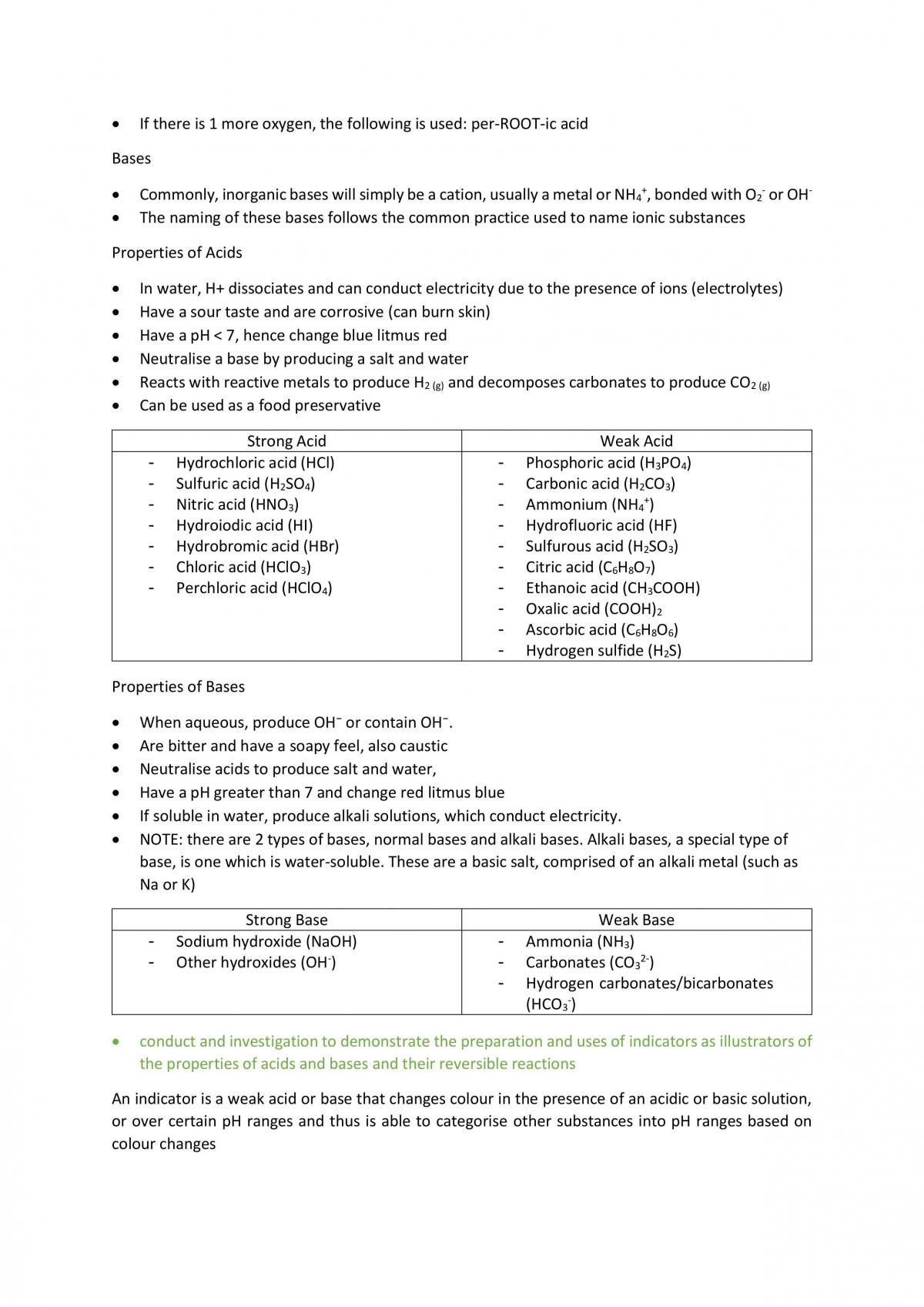Year 12 Module 6 Chemistry Notes - Page 2