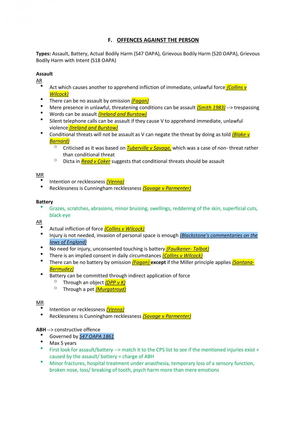 Complete Criminal Law Notes  - Page 10