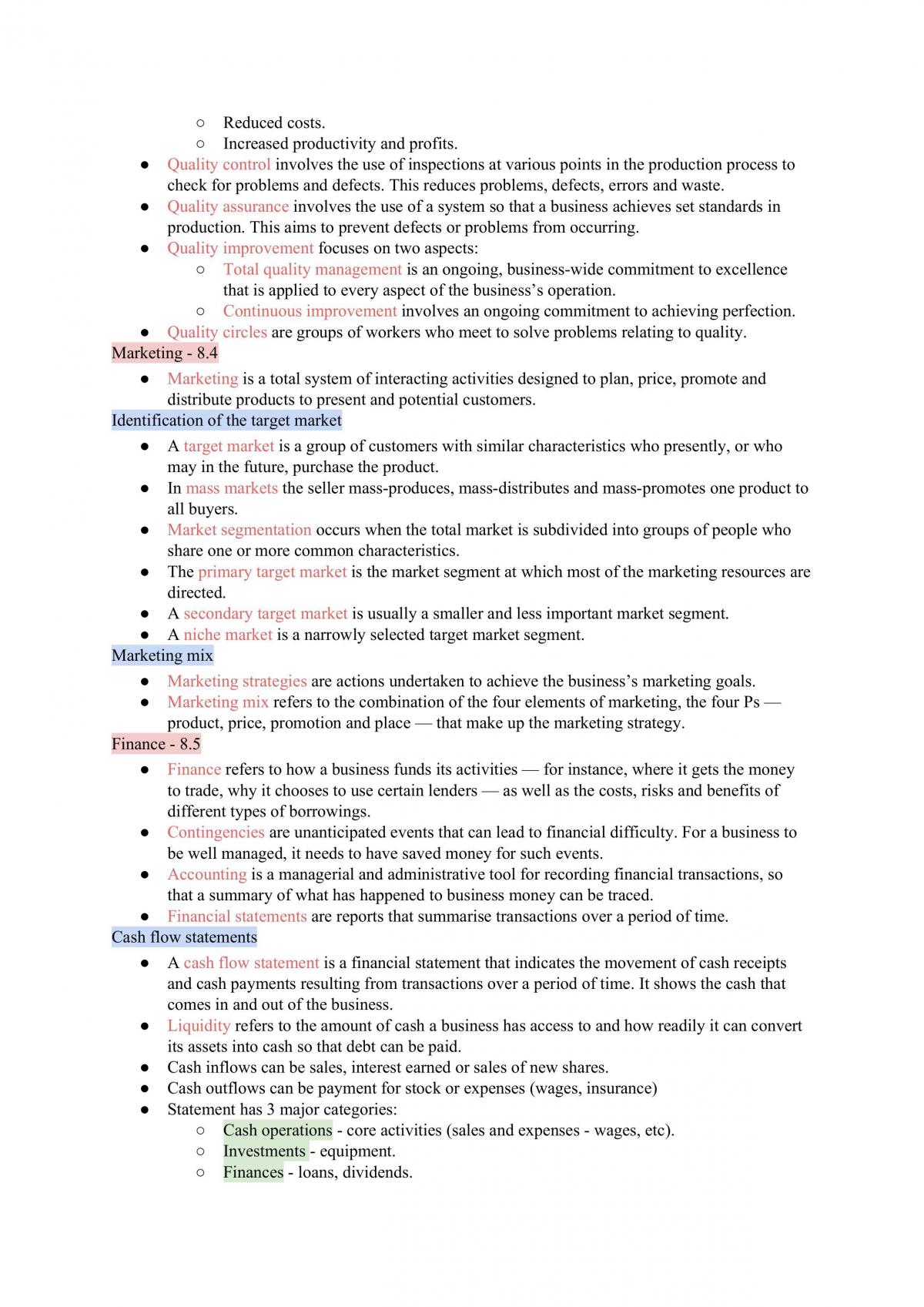 Complete Yr 11 Business Notes  - Page 21