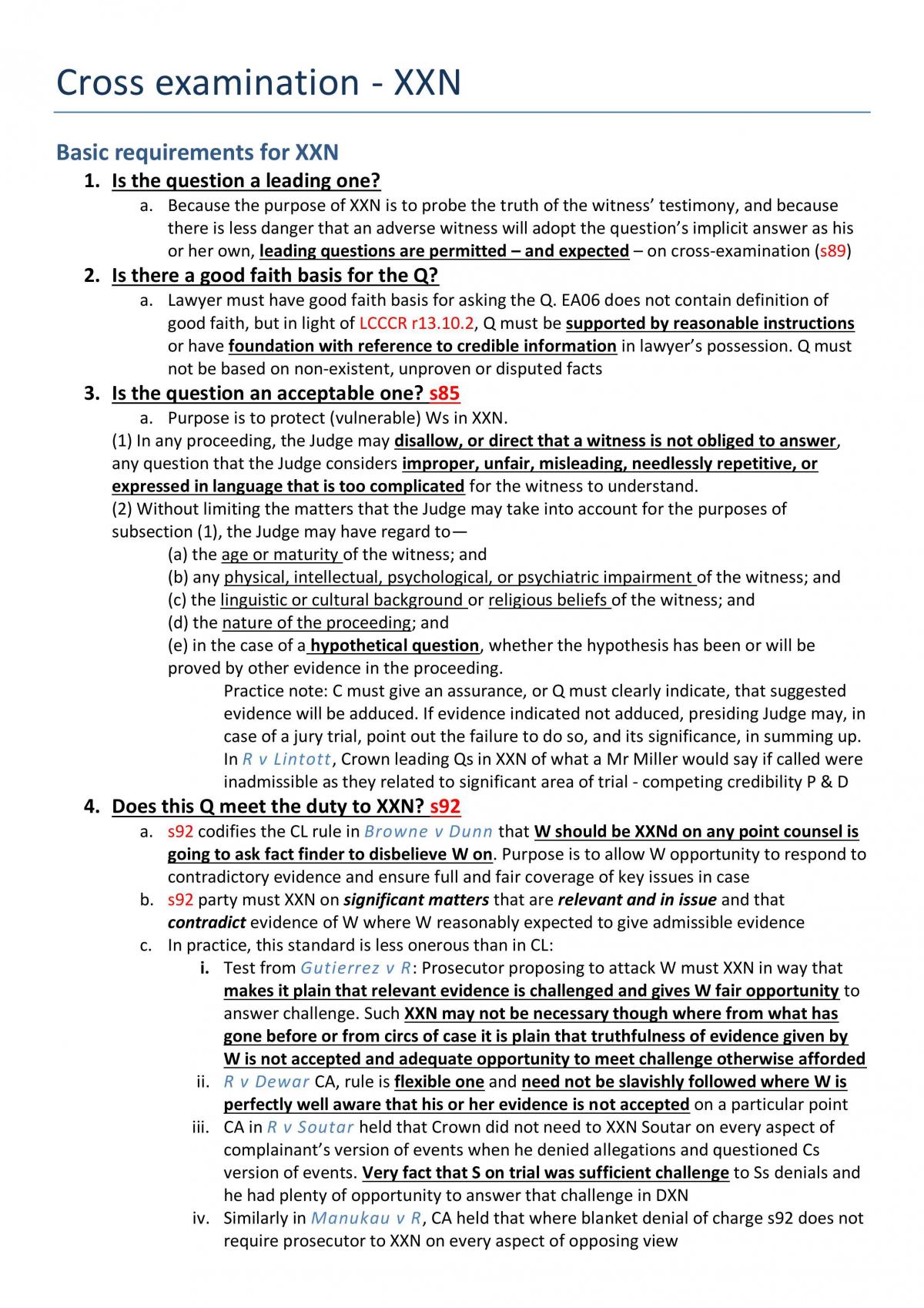 Evidence LAWGENRL 401 Notes - Page 17
