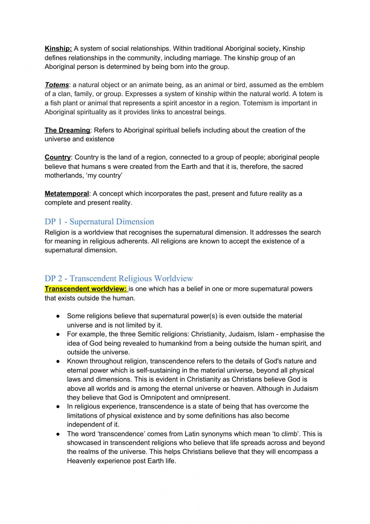 SOR II Study Notes Yr 11 - Page 2