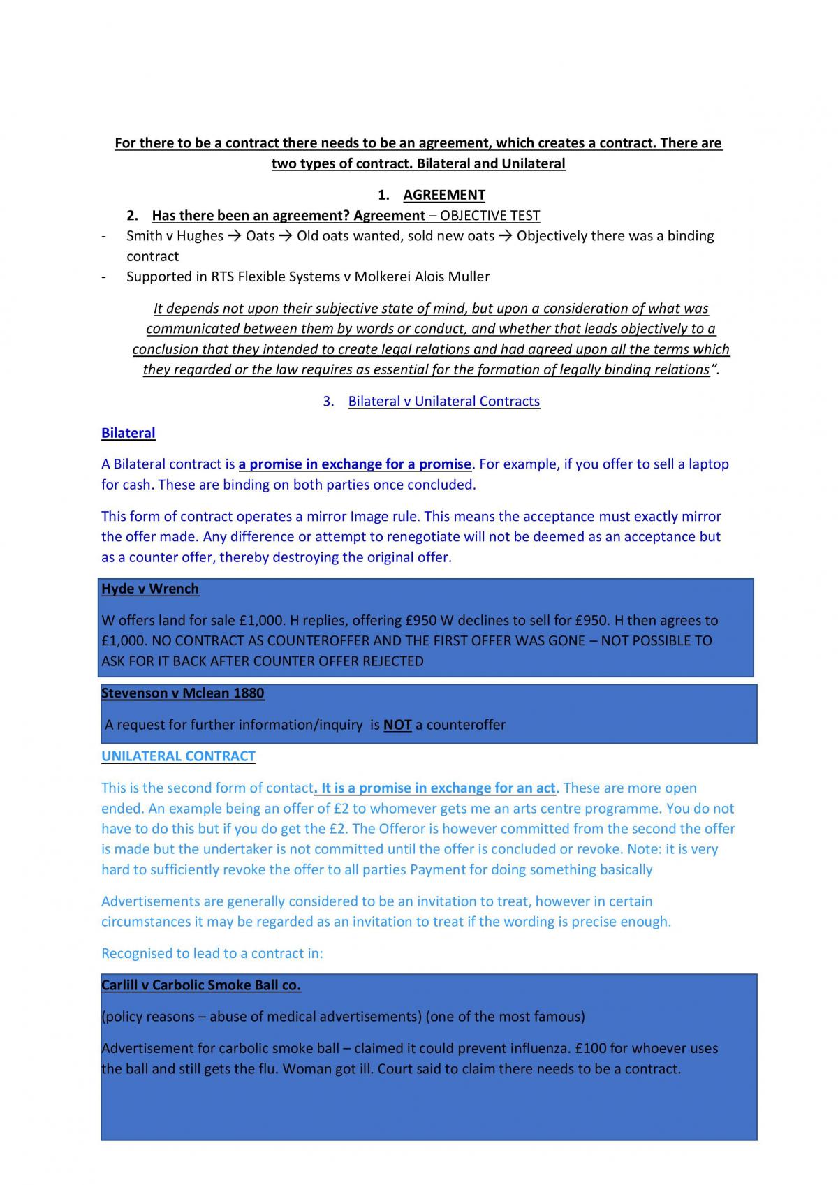 Detailed and Comprehensive Contract Law Notes - Page 3