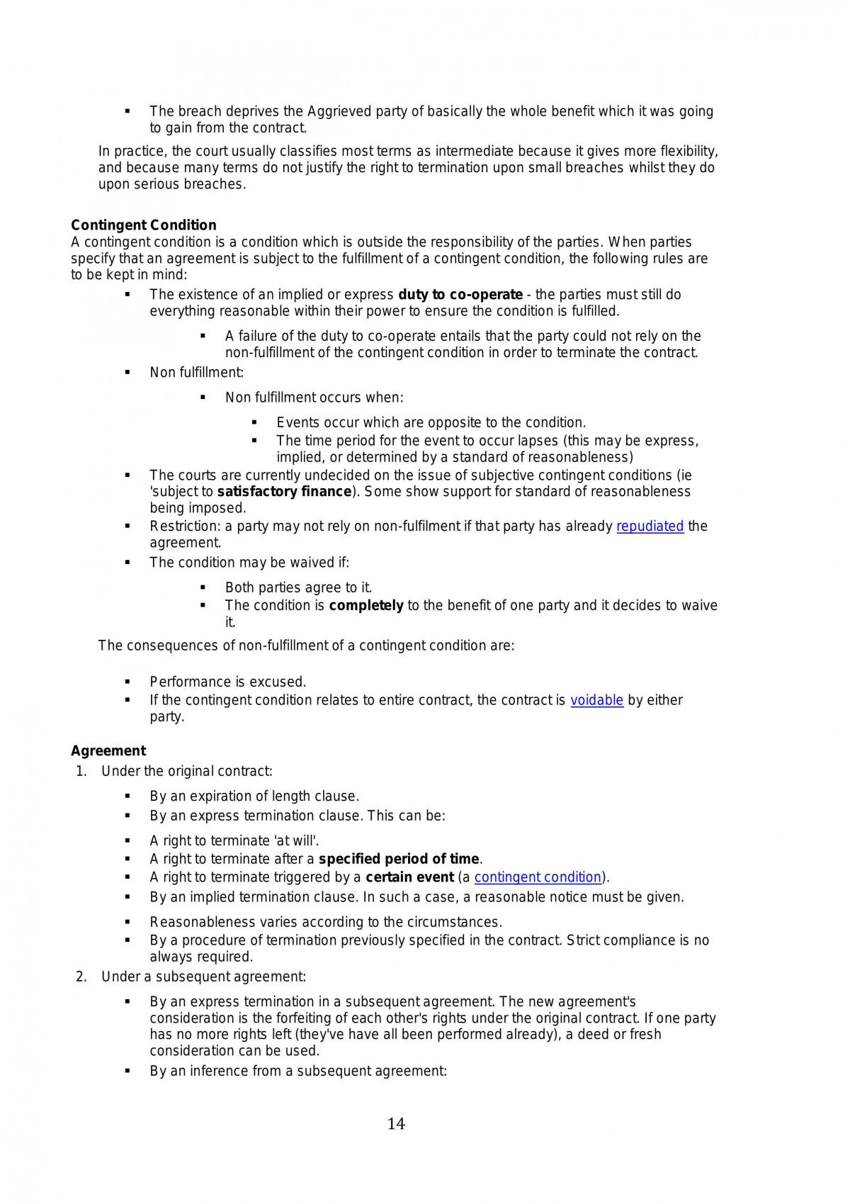 Complete comprehensive contract law notes - Page 14