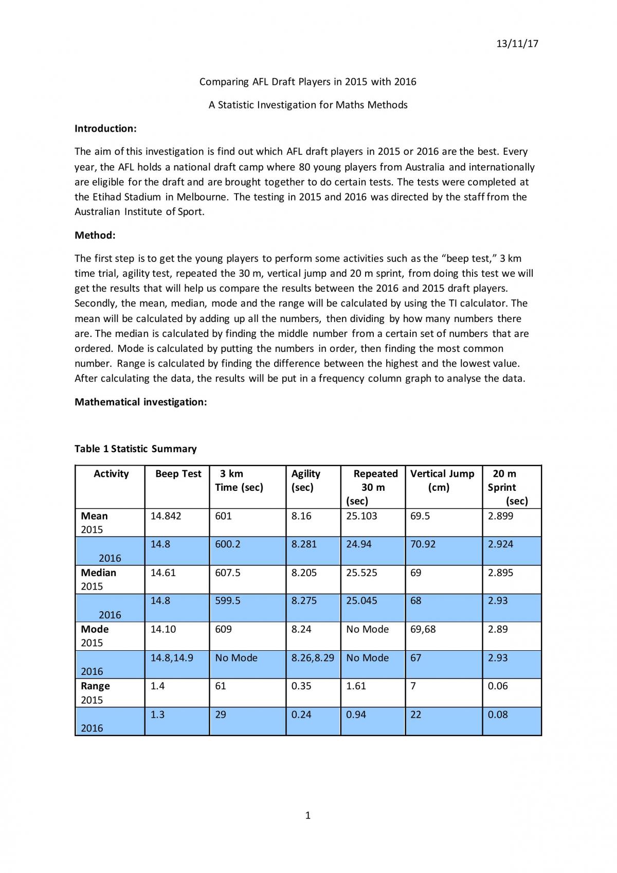 Mathematics Statistic Investigation - Page 2