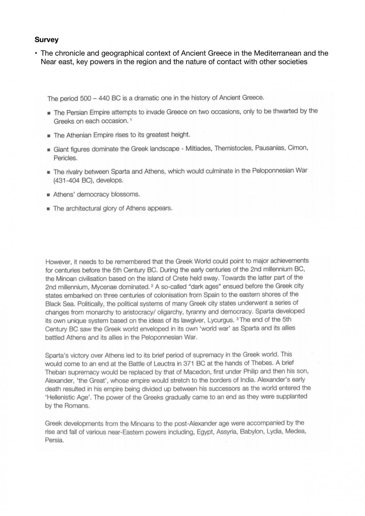 Full Greek World HSC Notes - Page 2