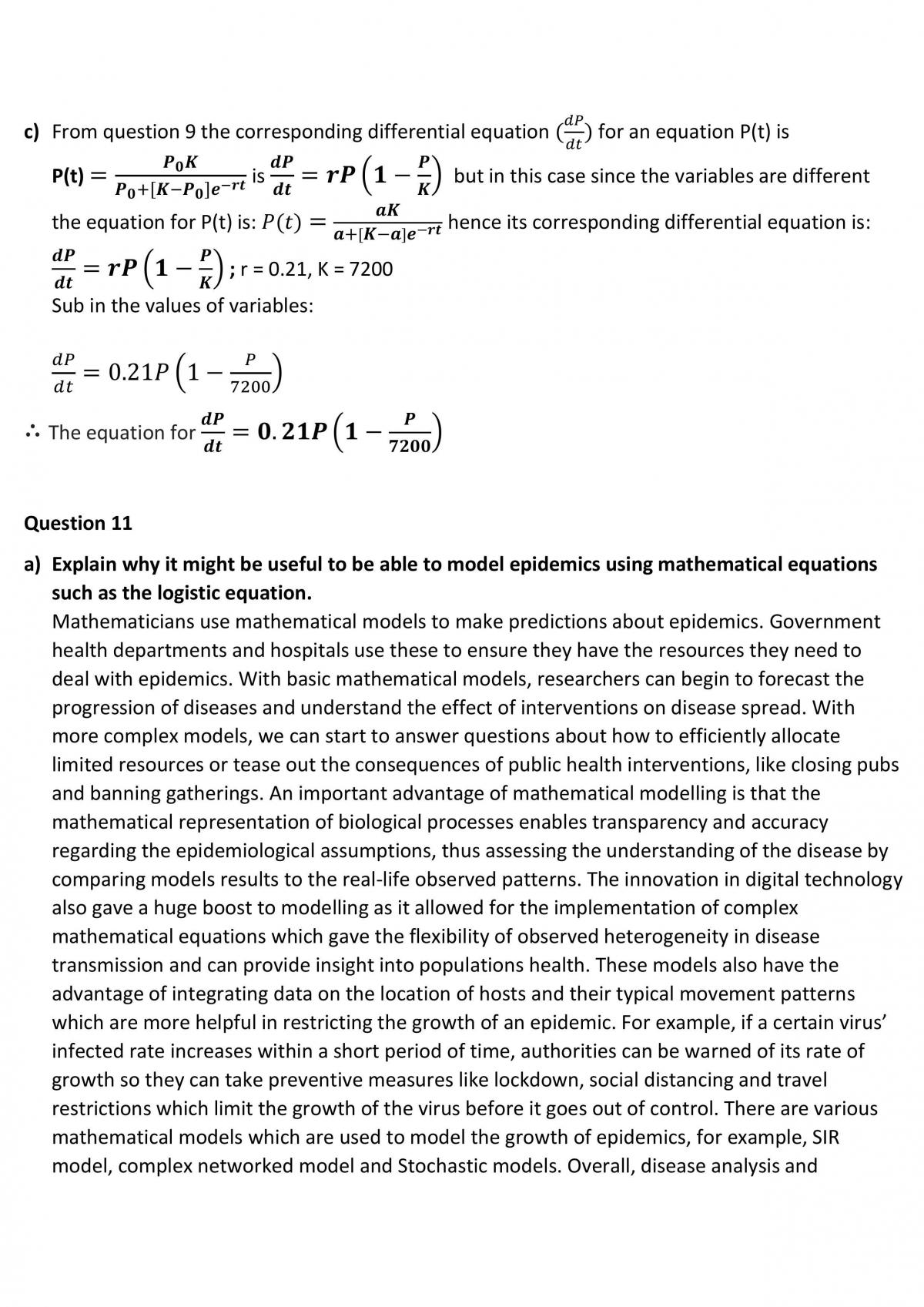 Mathematics Extension Assignment - Logistic Equation  - Page 10