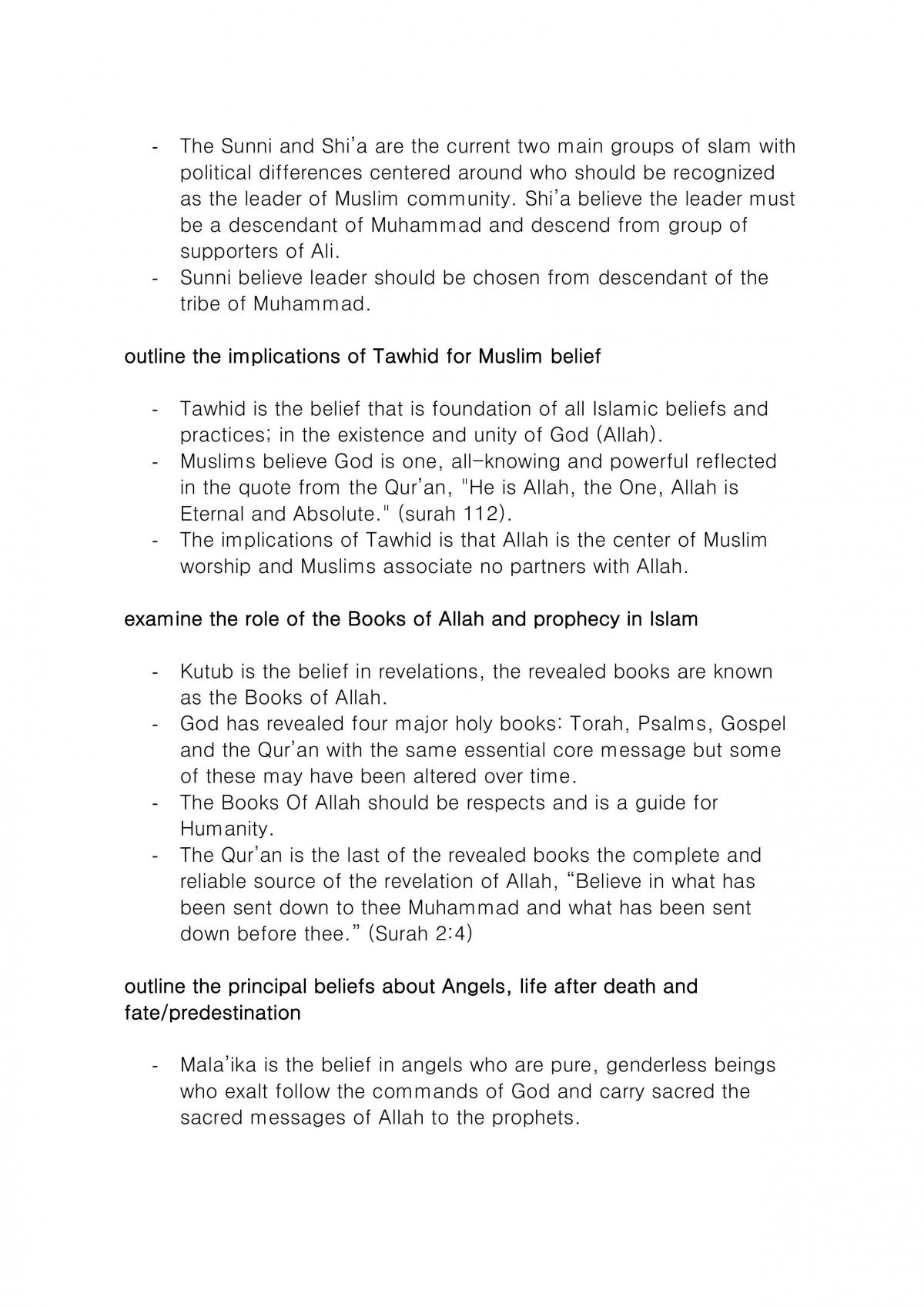 SOR II Full Syllabus Notes: Christianity, Islam, Judiasm - Page 10