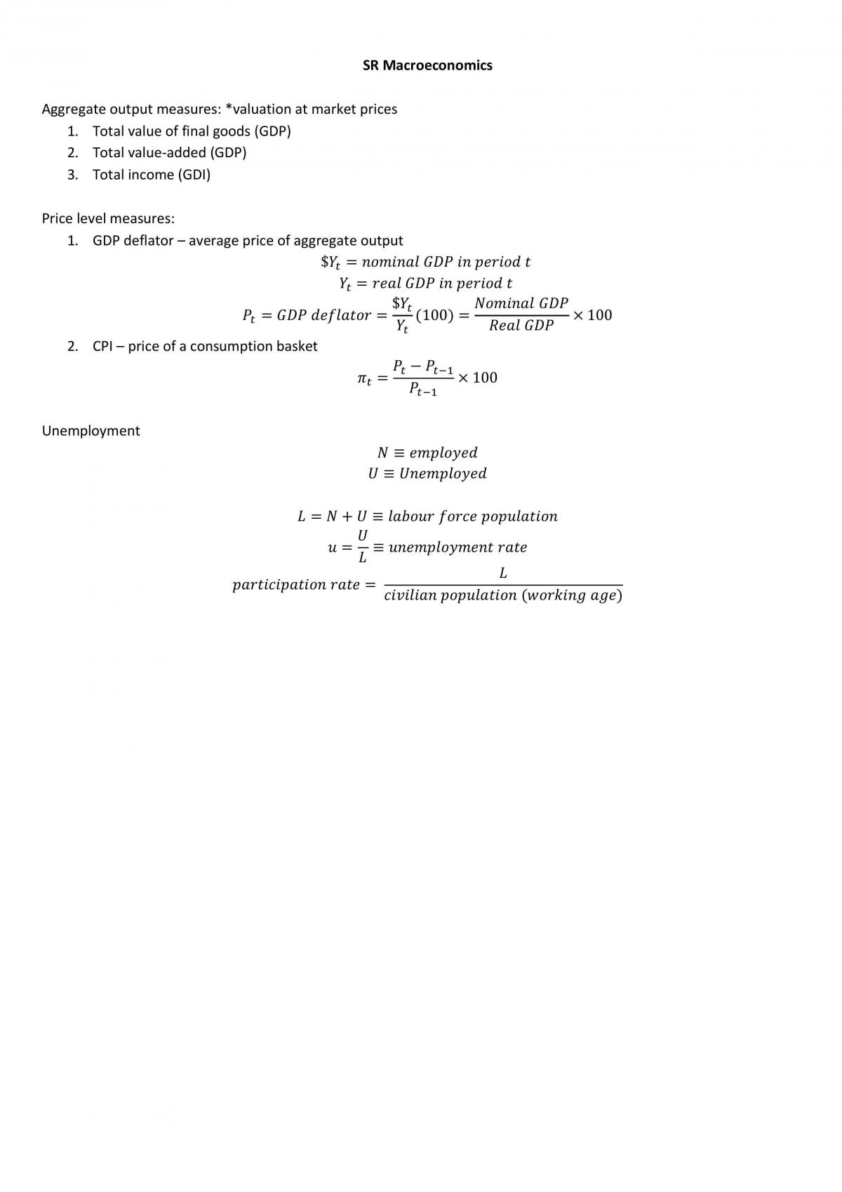 Intermediate Macroeconomics Summary - Page 2