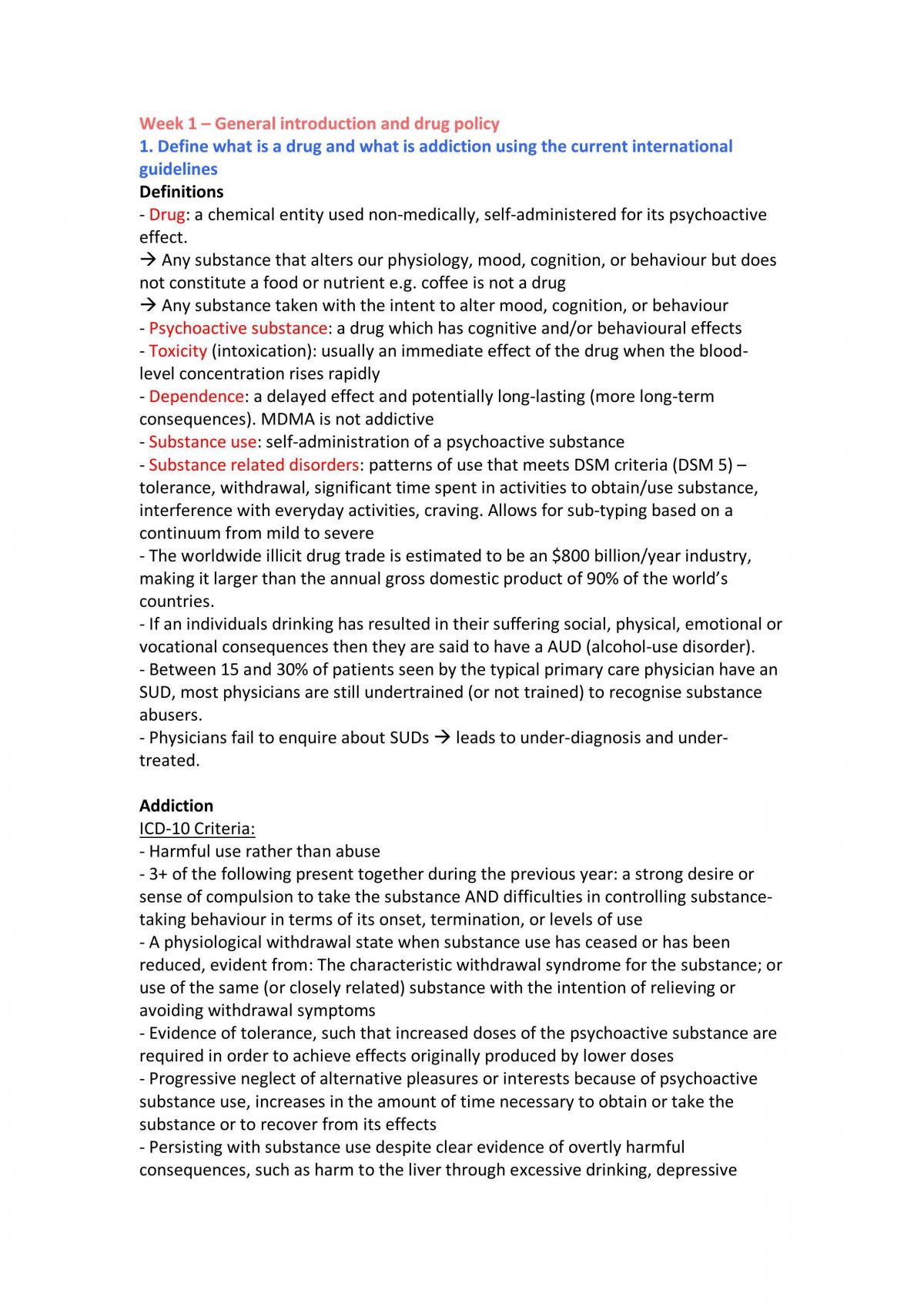 Addiction Studies full notes  - Page 2