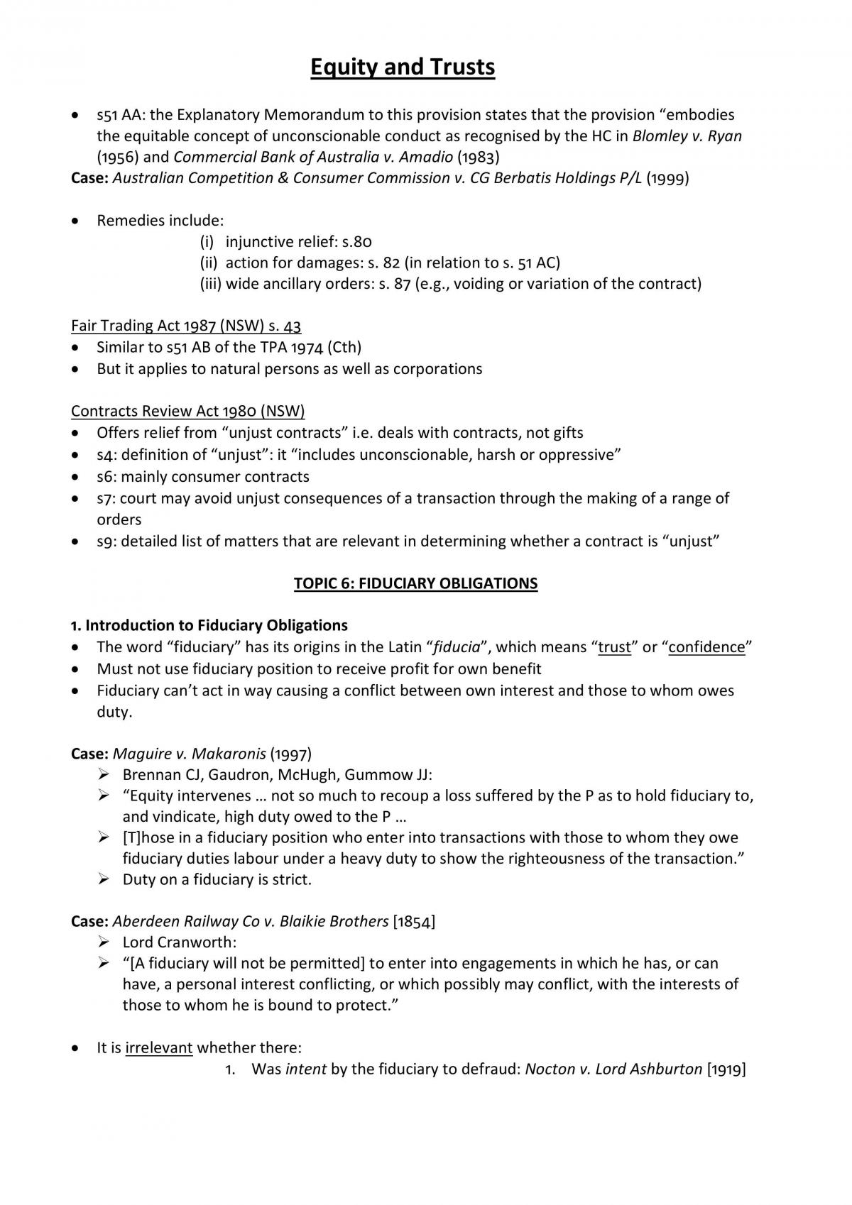 Equity and Trusts Notes - Page 79