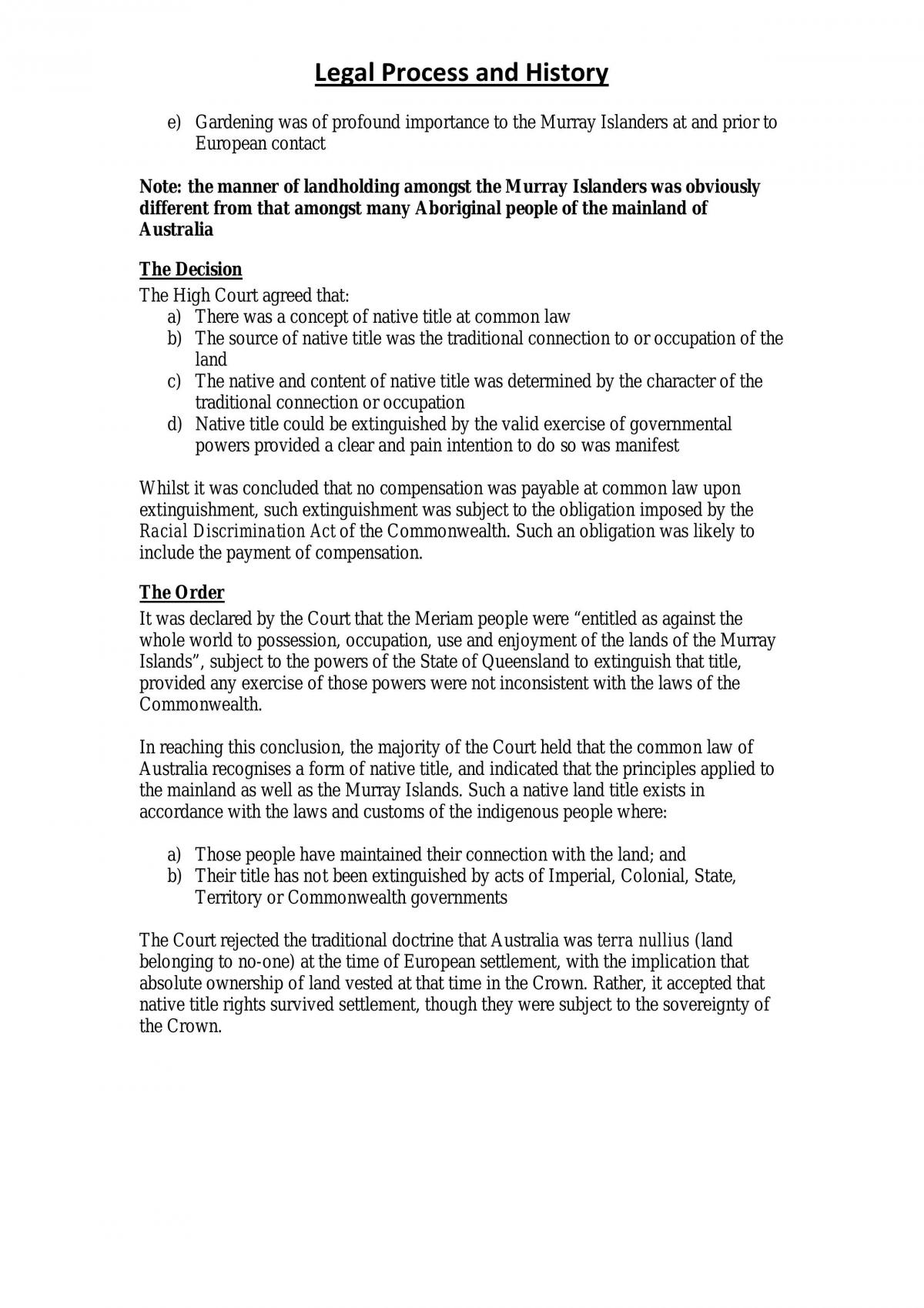 Legal Process/History notes - Page 73