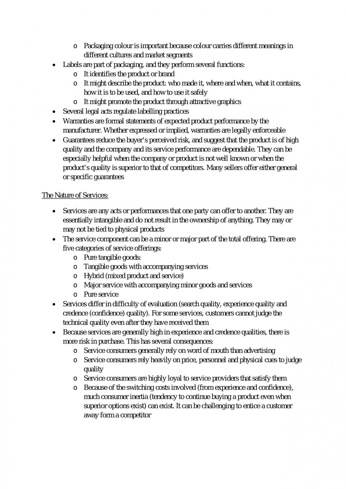 MKT202 Marketing Management Notes - Page 34