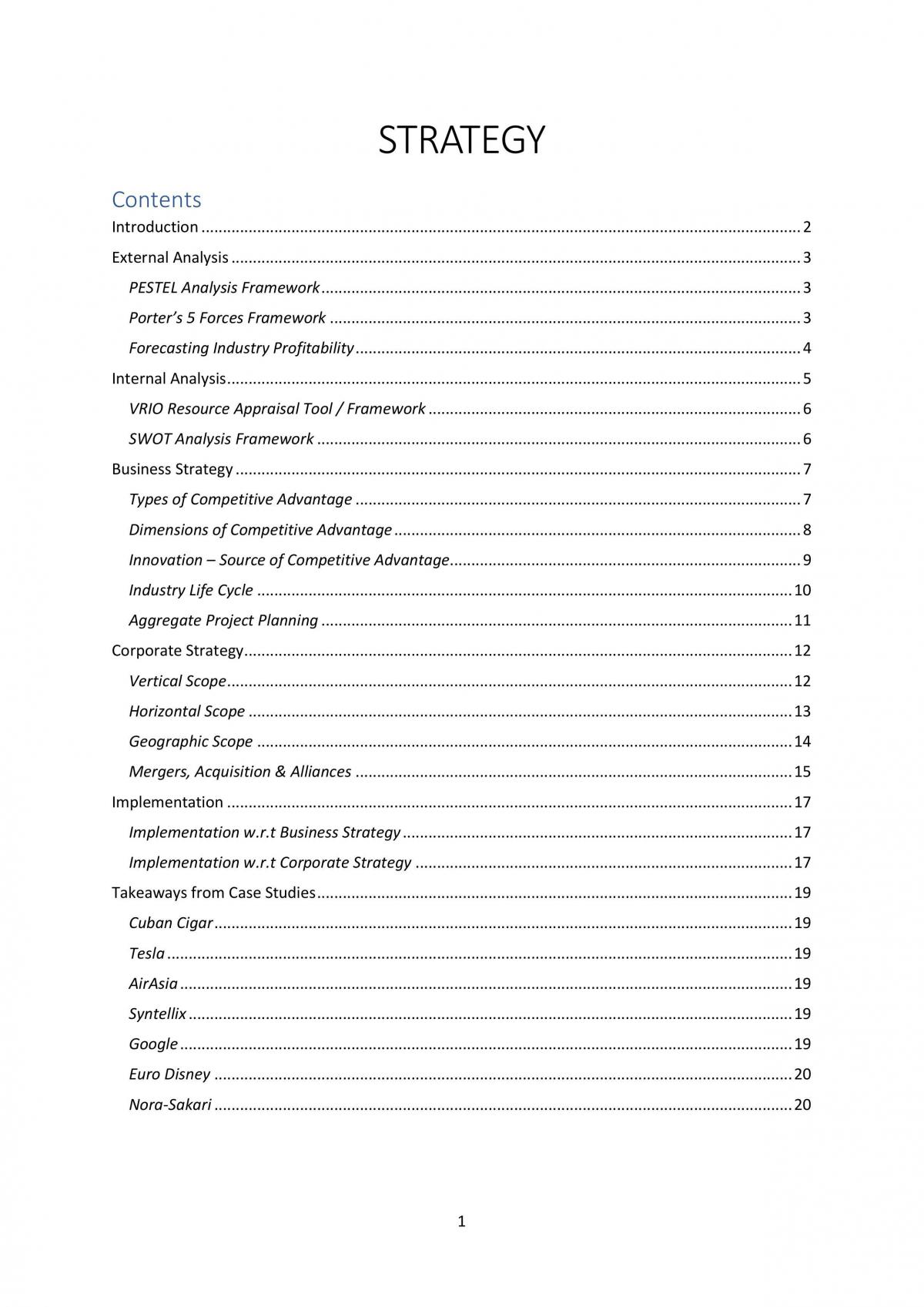 MGMT102 Strategy Study Notes - Page 2