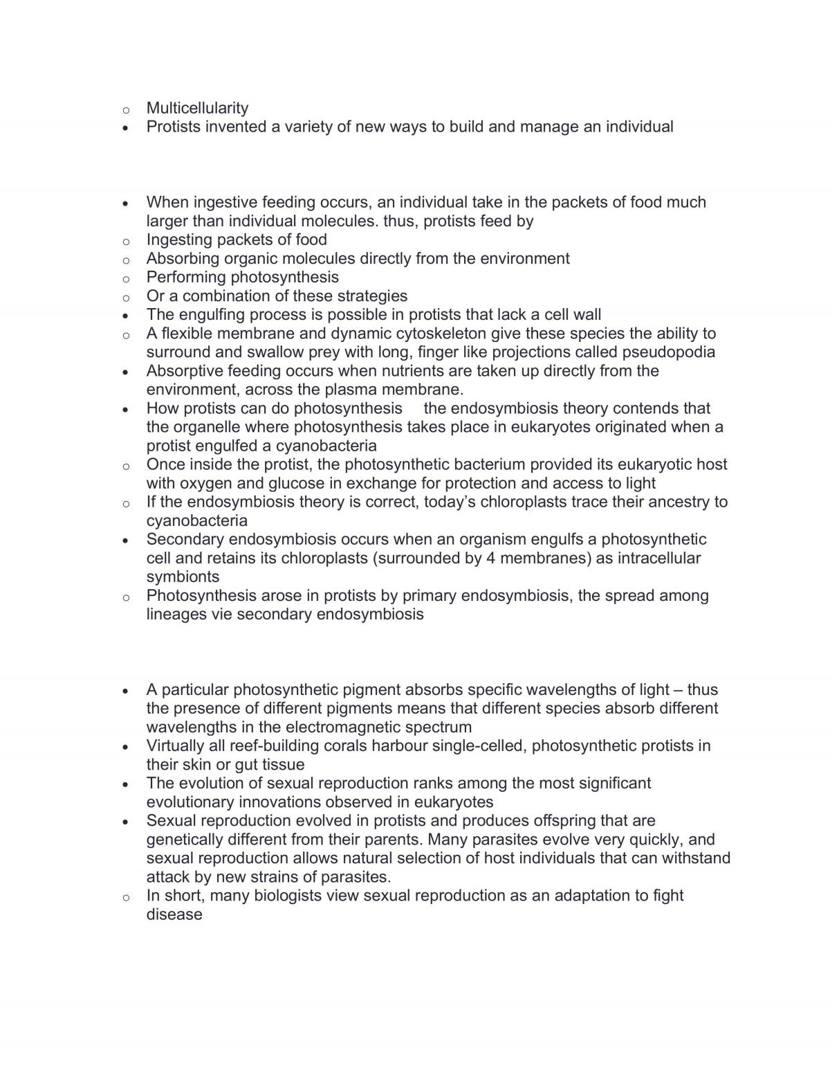 BIO153 Diversity of Organisms Notes - Page 19