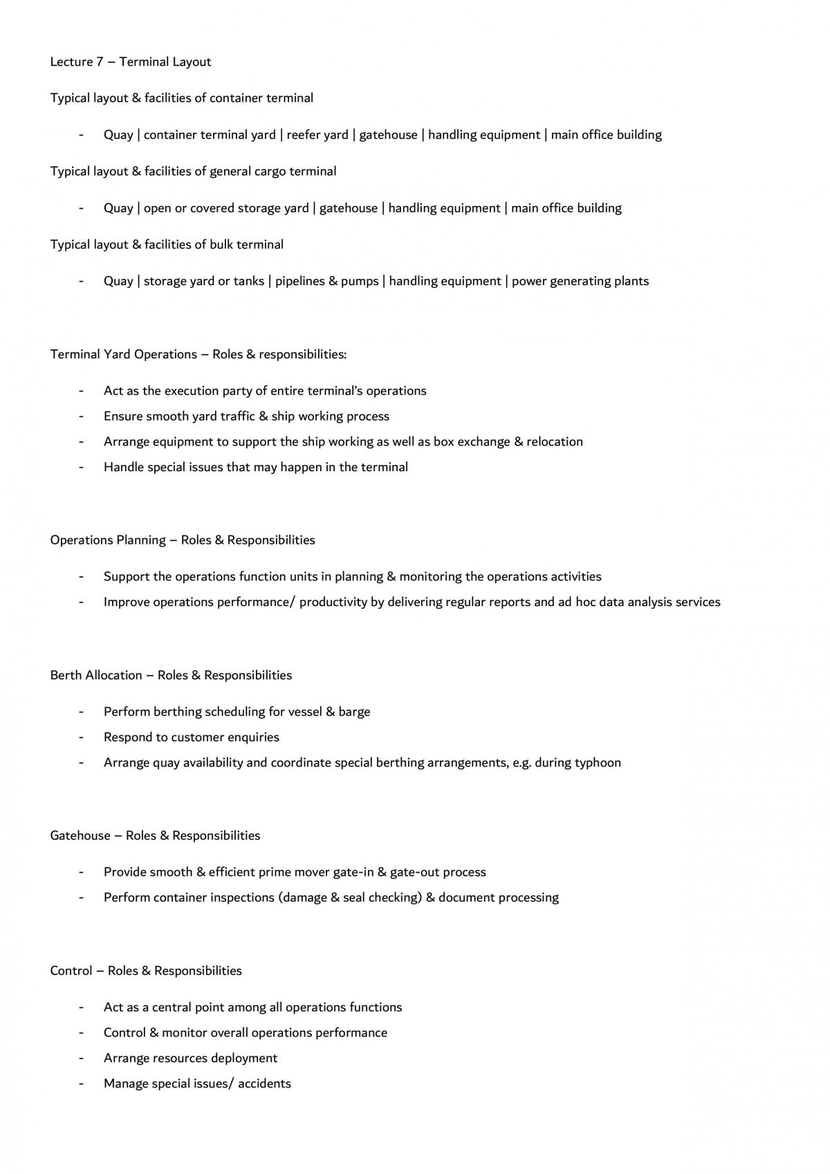MT2005 Port Economics Notes - Page 15