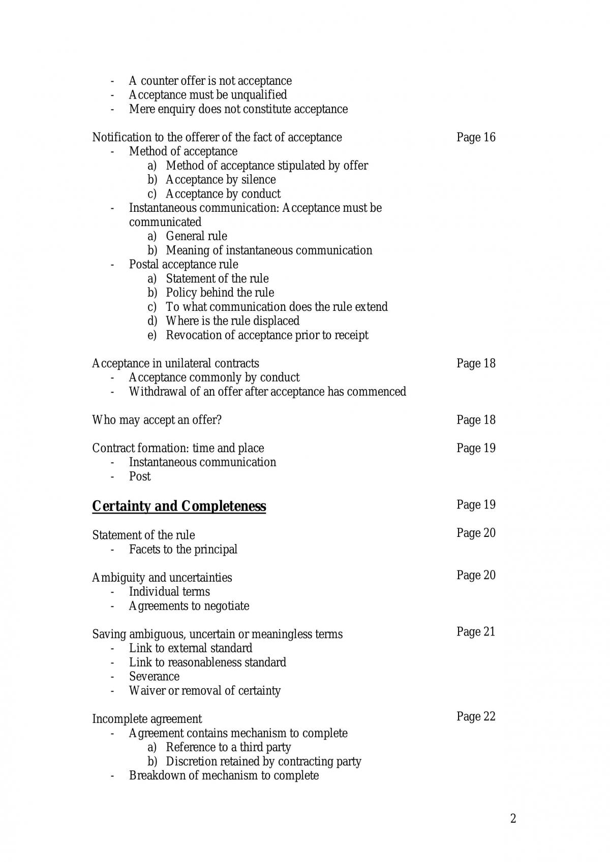 Complete Contracts Study Notes - Page 2