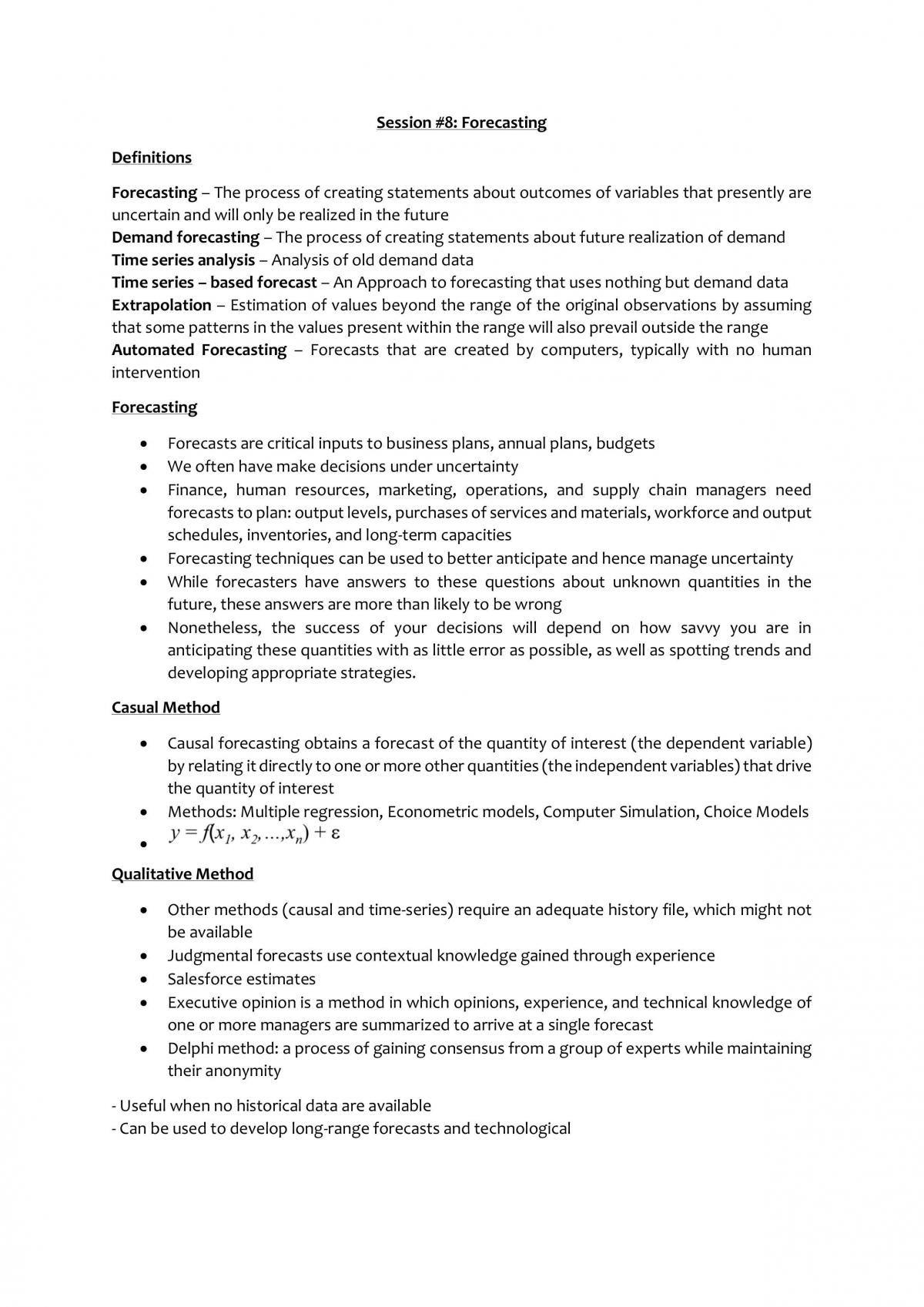 BE1401 - Business Operations and Processes Notes - Page 26