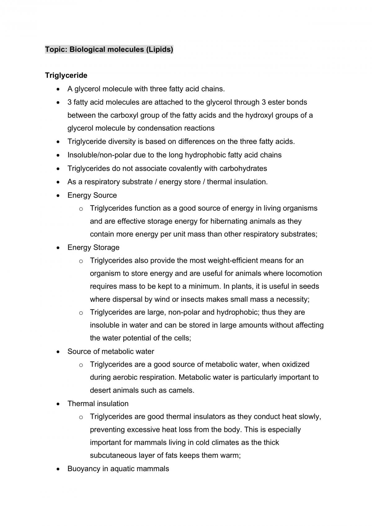H2 Biology summary notes - Page 5