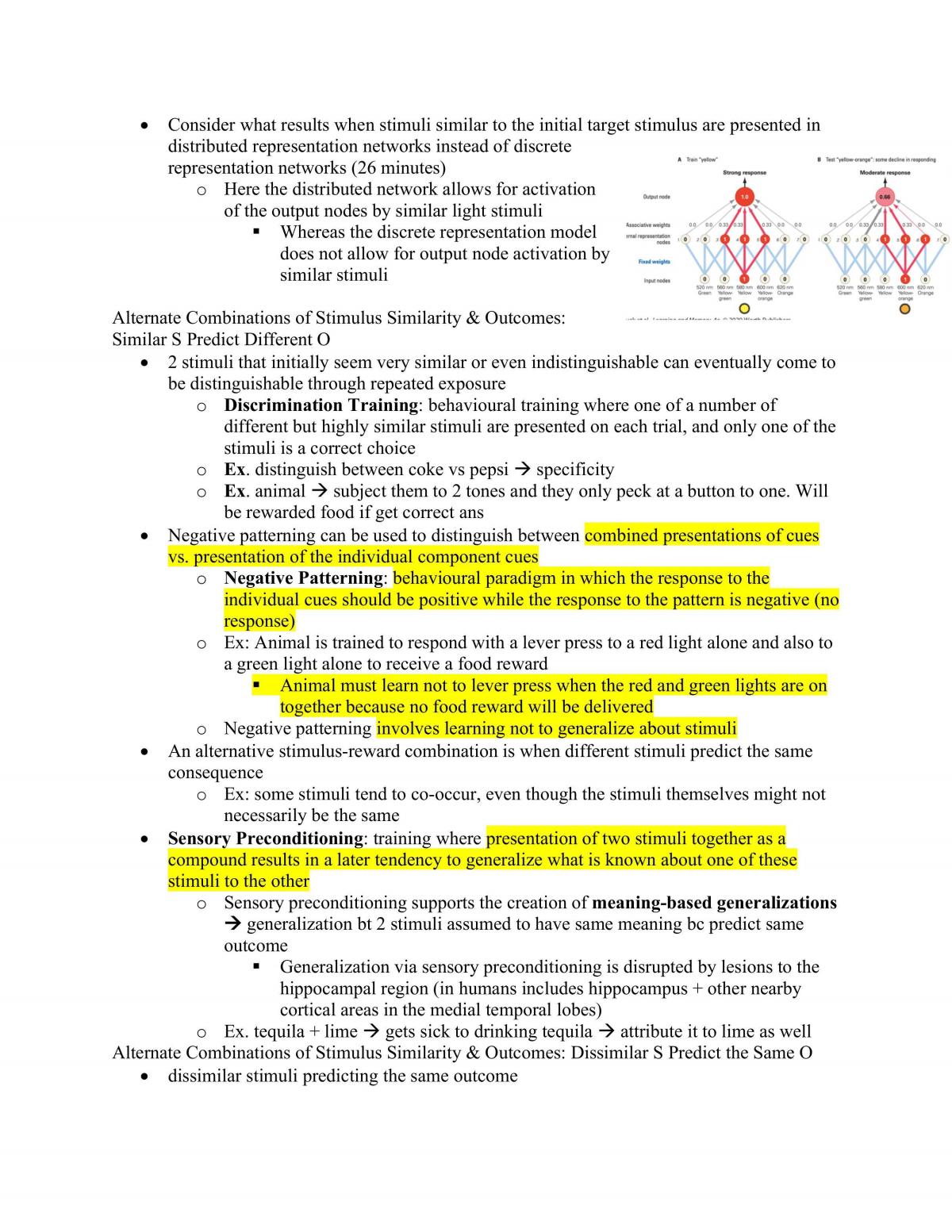 PSY260 Learning and Plasticity Complete Study Notes - Page 33