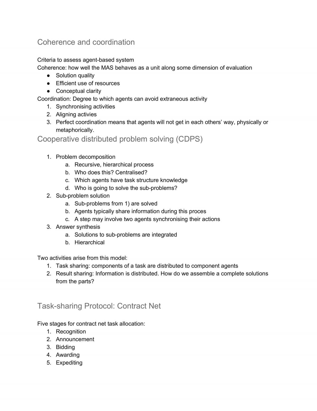 Intelligent Agents - Full, Condensed Study Notes - Page 17
