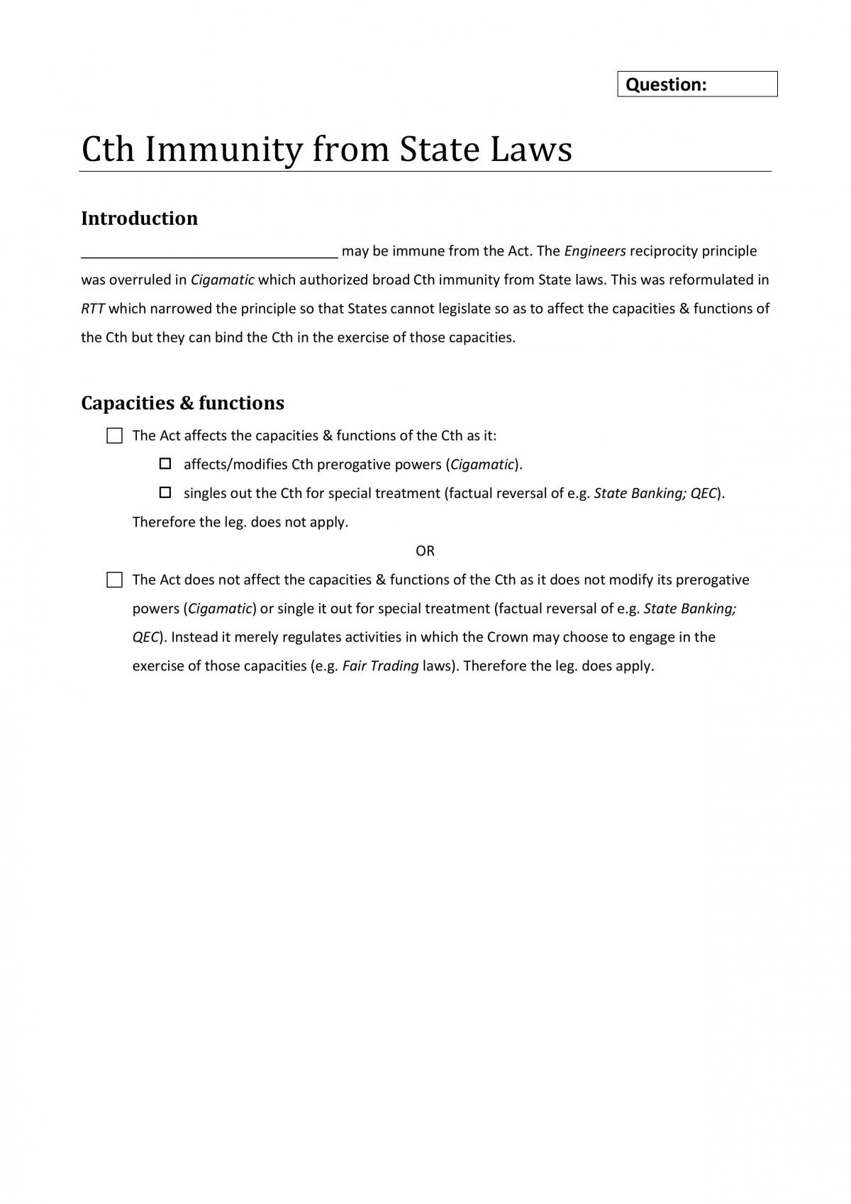Constitutional Law problem-based exam model - Page 15