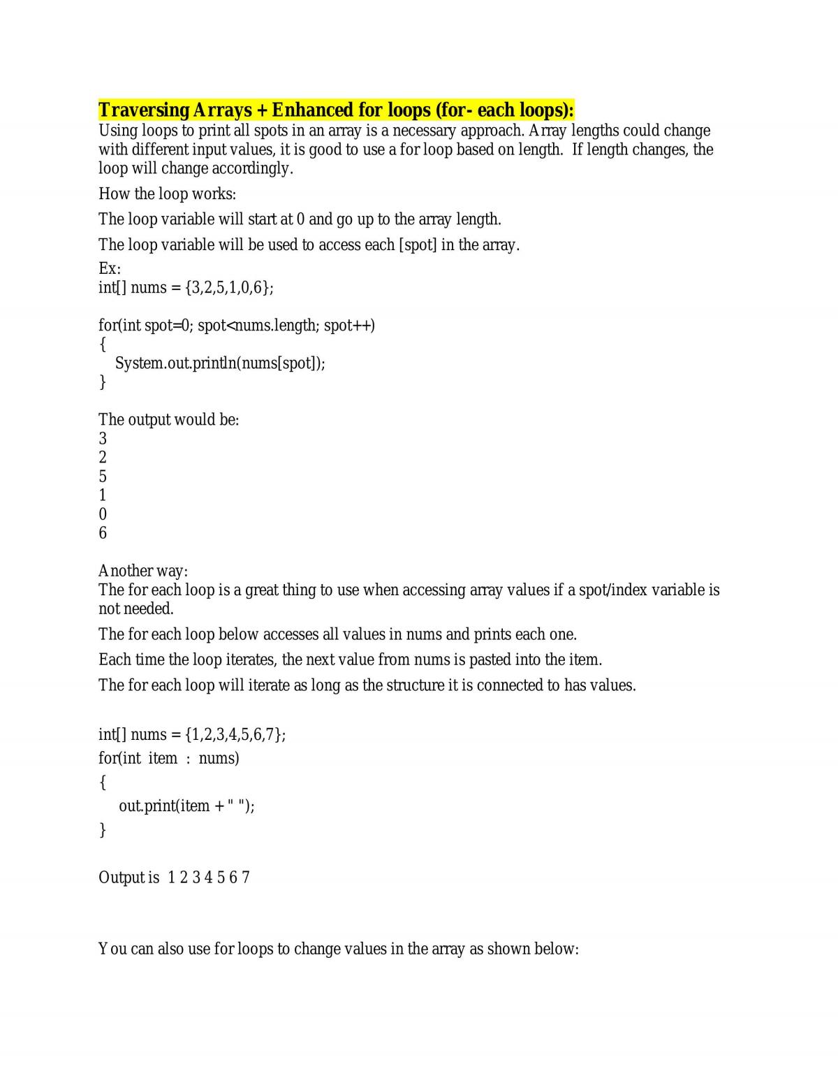 Computer Science 120 Notes - Page 20