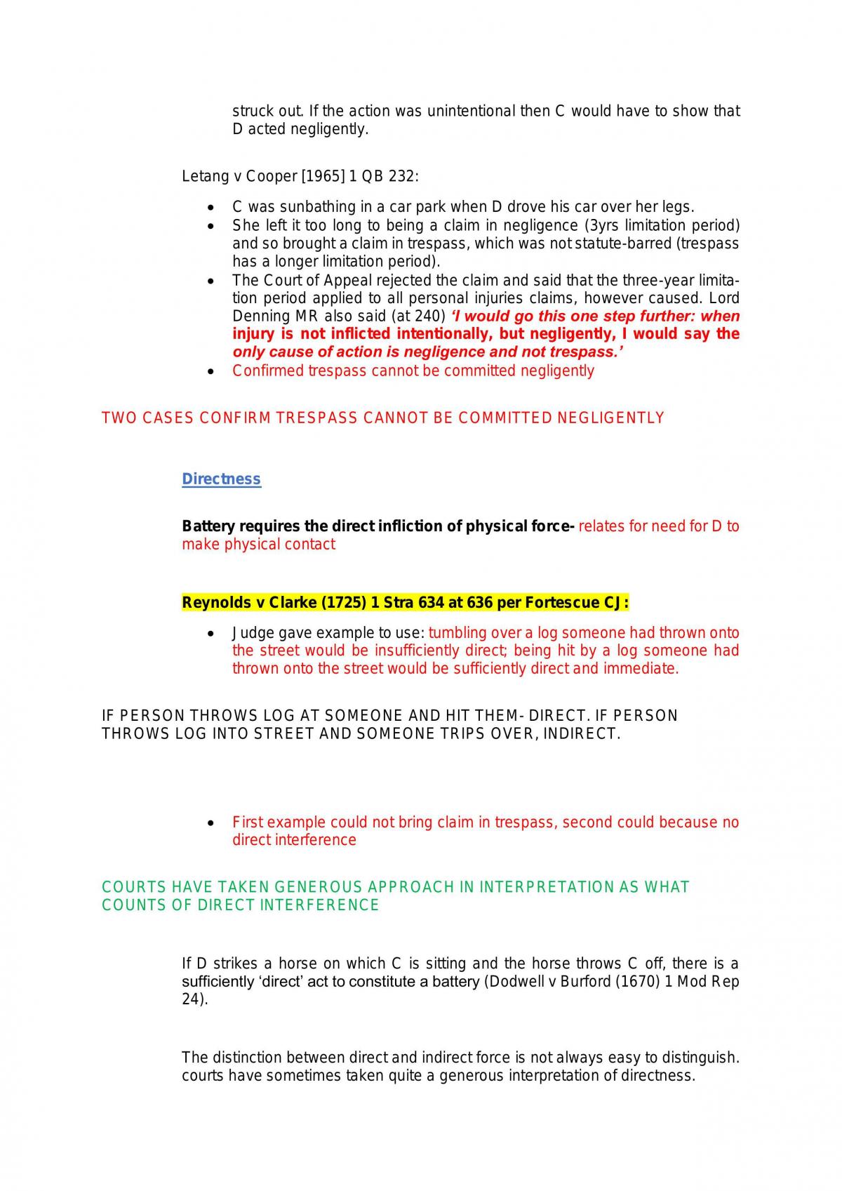 Tort notes - Page 91