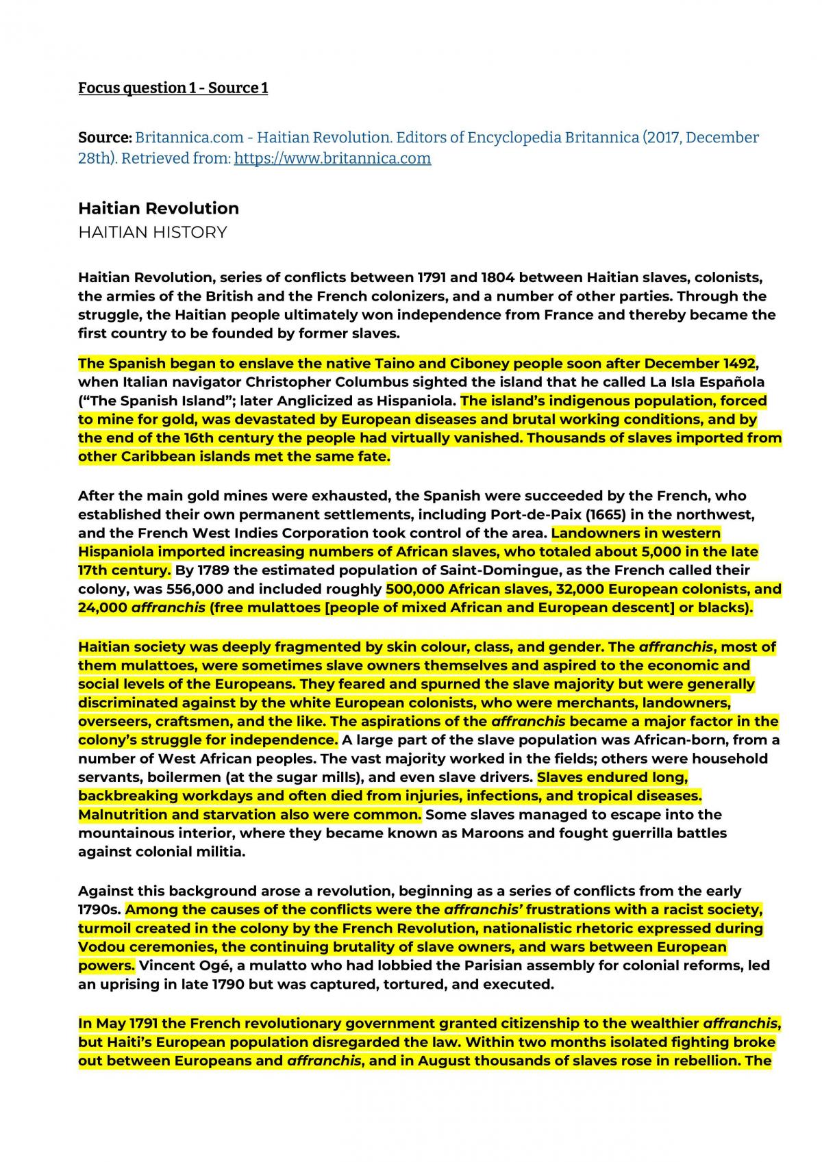 Uprisings report - Level 2 History - Page 6