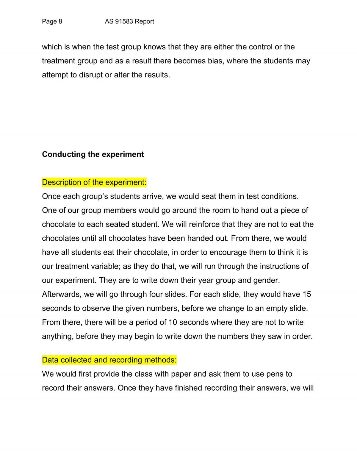 Statistics 3.11 Internal Assessment  - Page 8