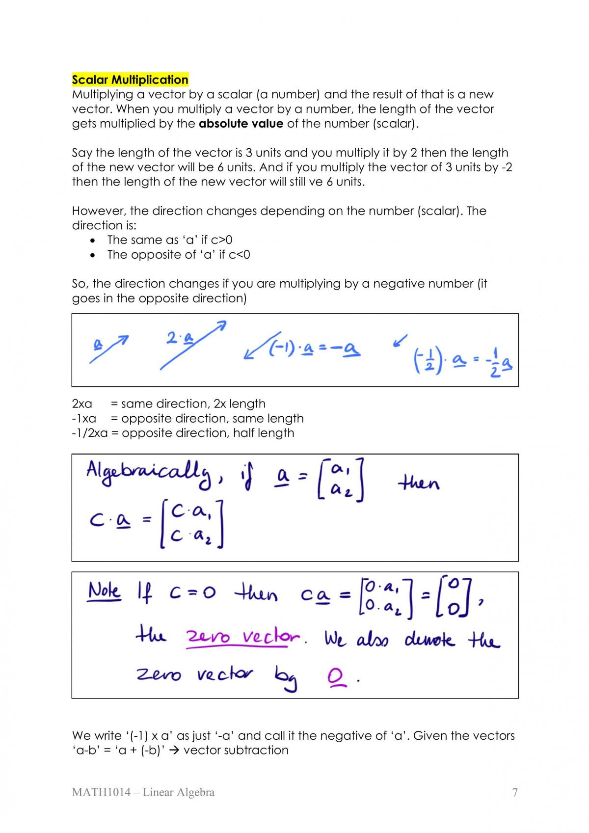 HD MATH1014 Notes - Page 7