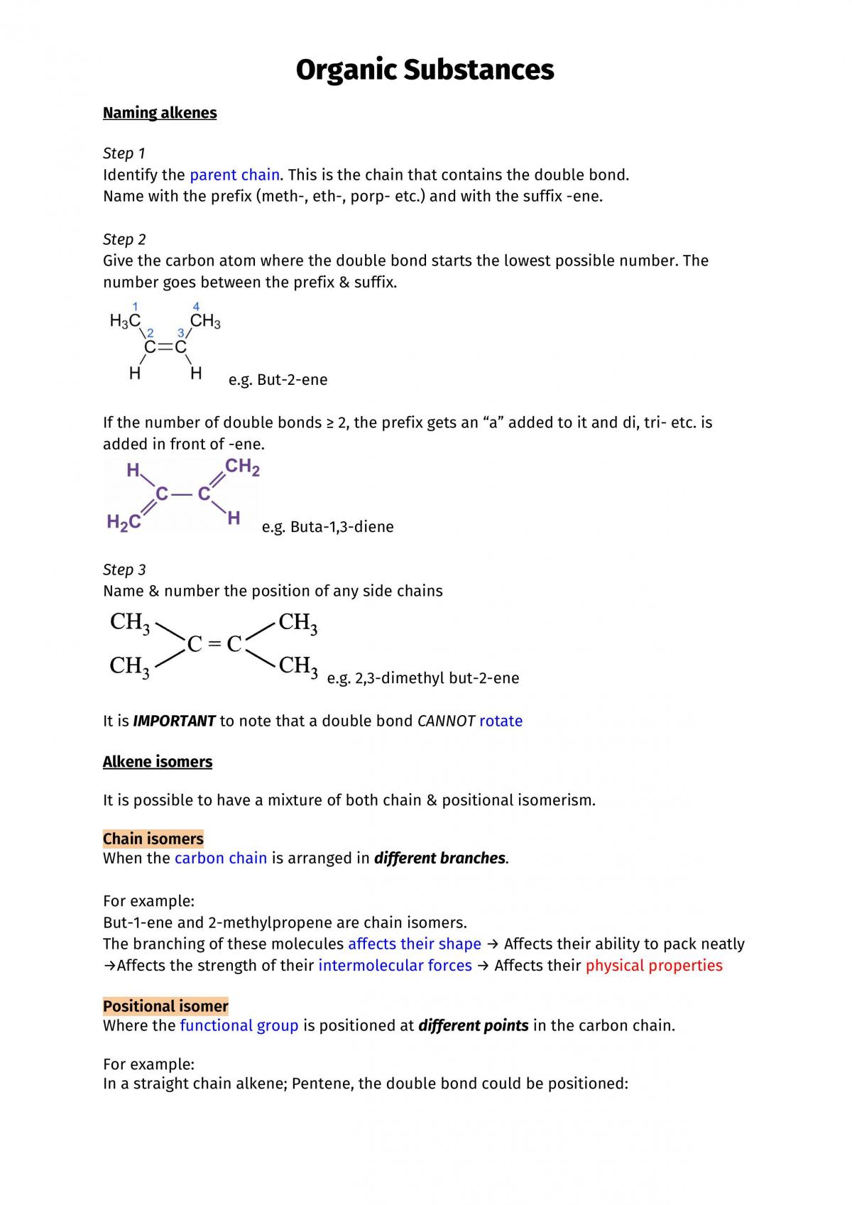 2.5 AS 91165 Full Notes on Organic Chemistry - Page 7