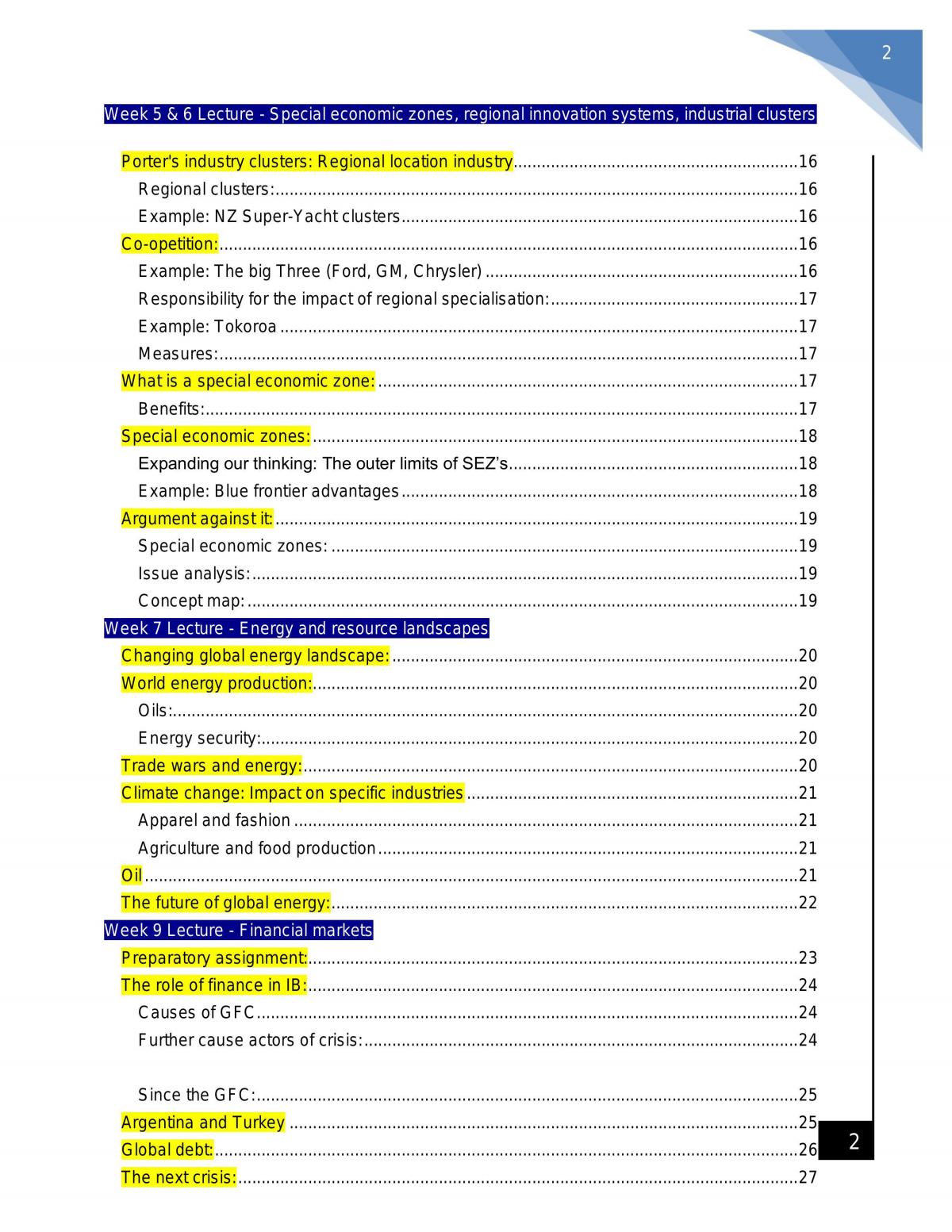 Full Notes (Including Notes from Workshops) - Page 2