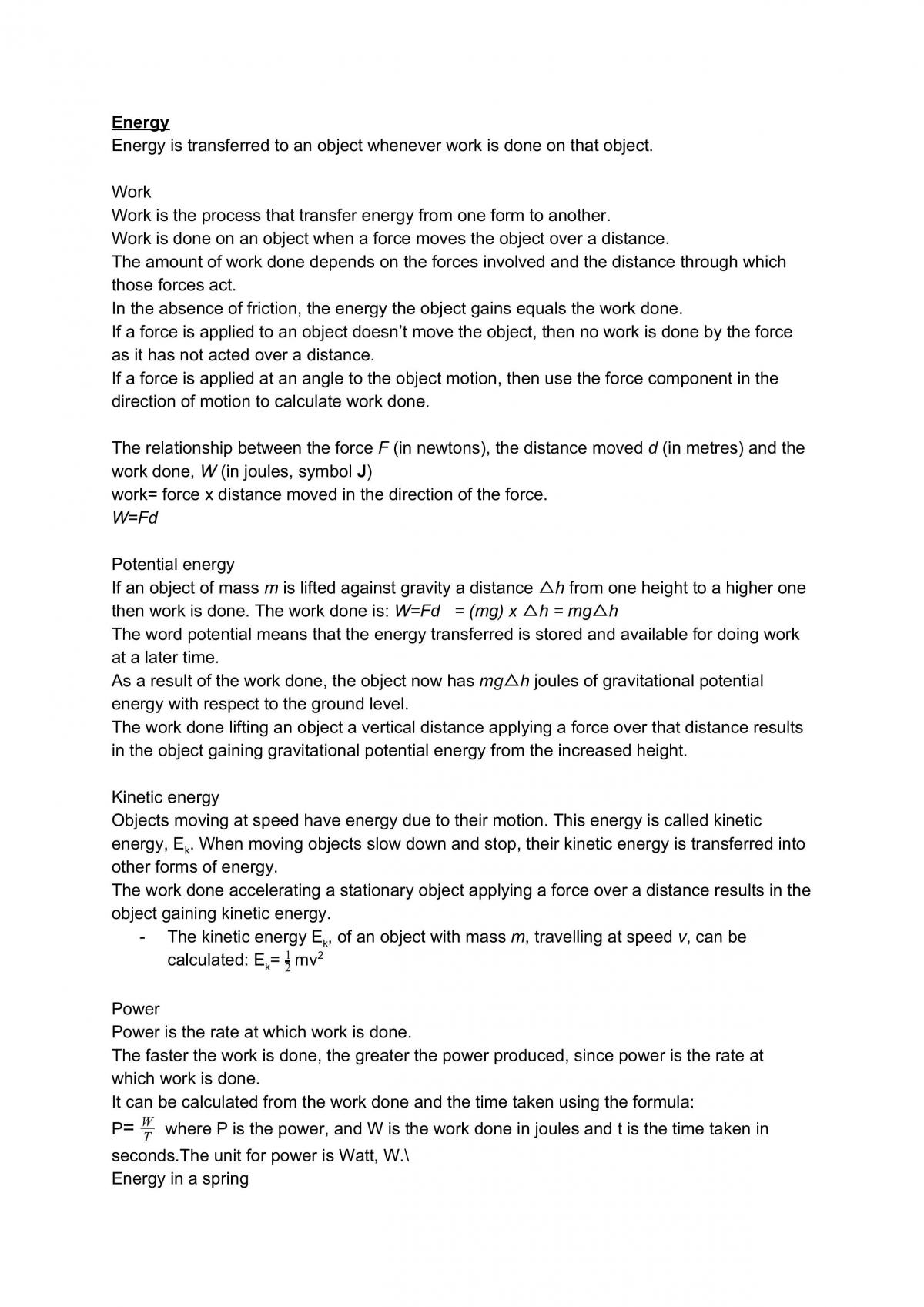 Physics for the Life Sciences Notes - Page 17